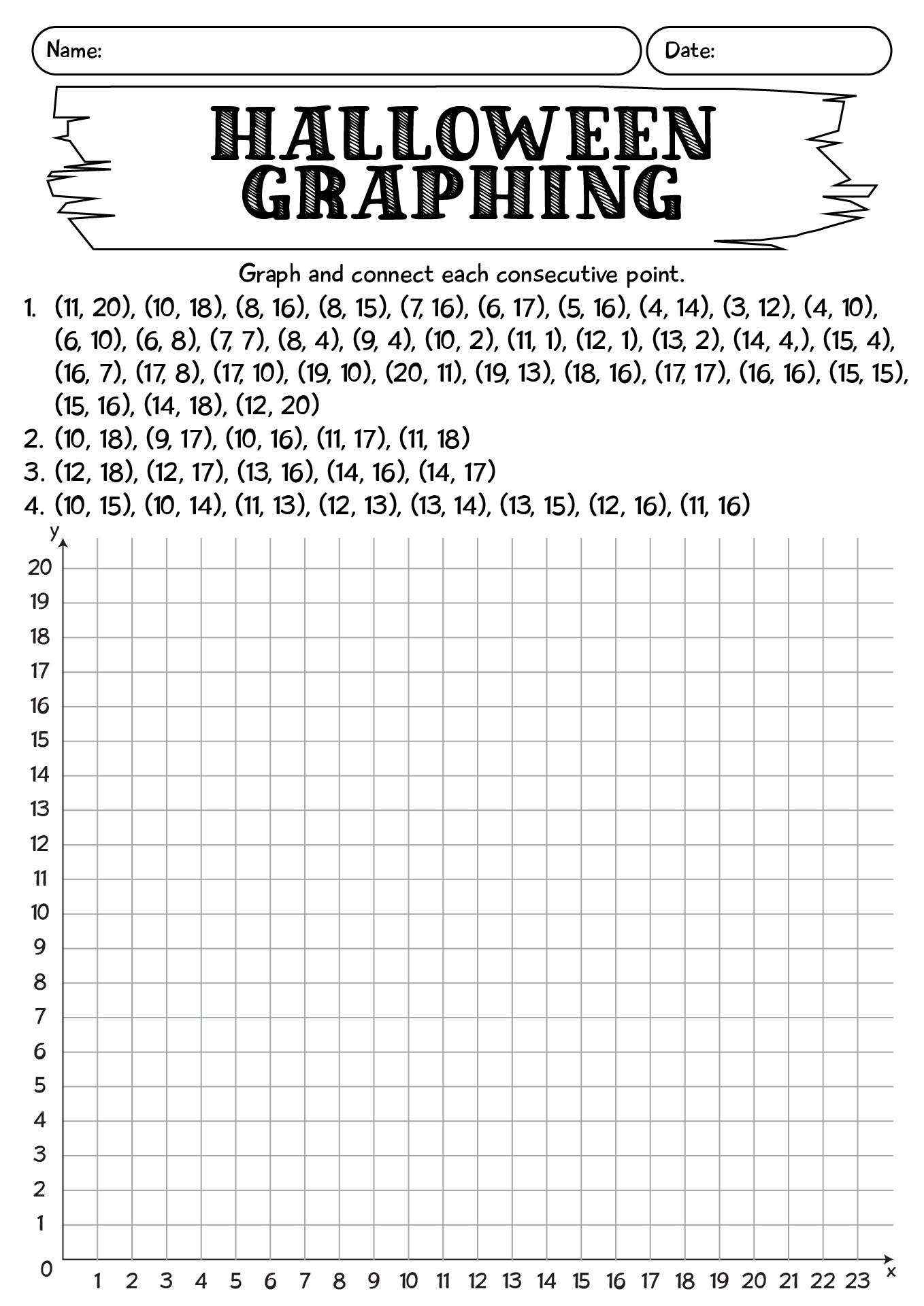 Fun Graphing Worksheets For Kids