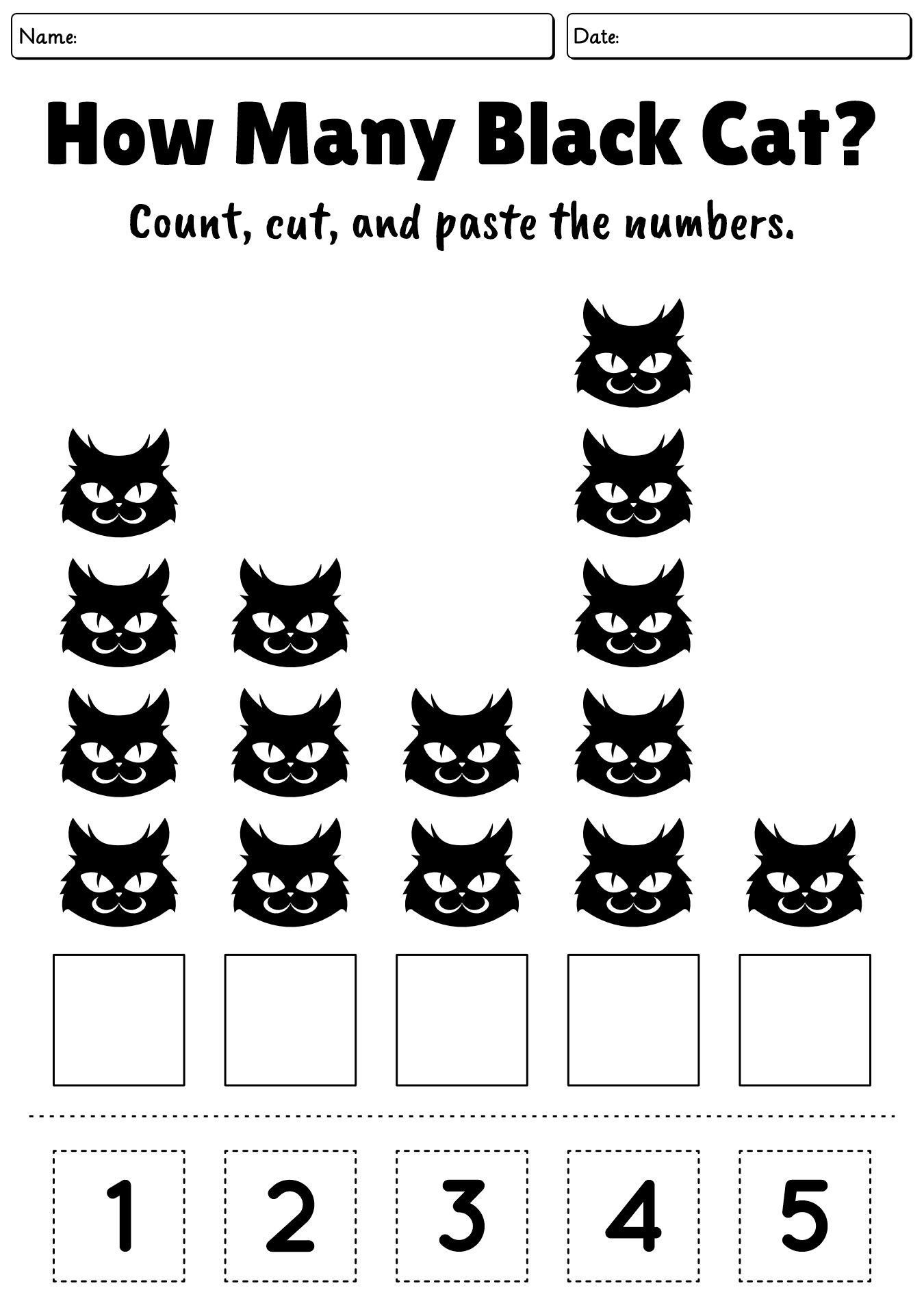 Halloween Math Activities for Kindergarten