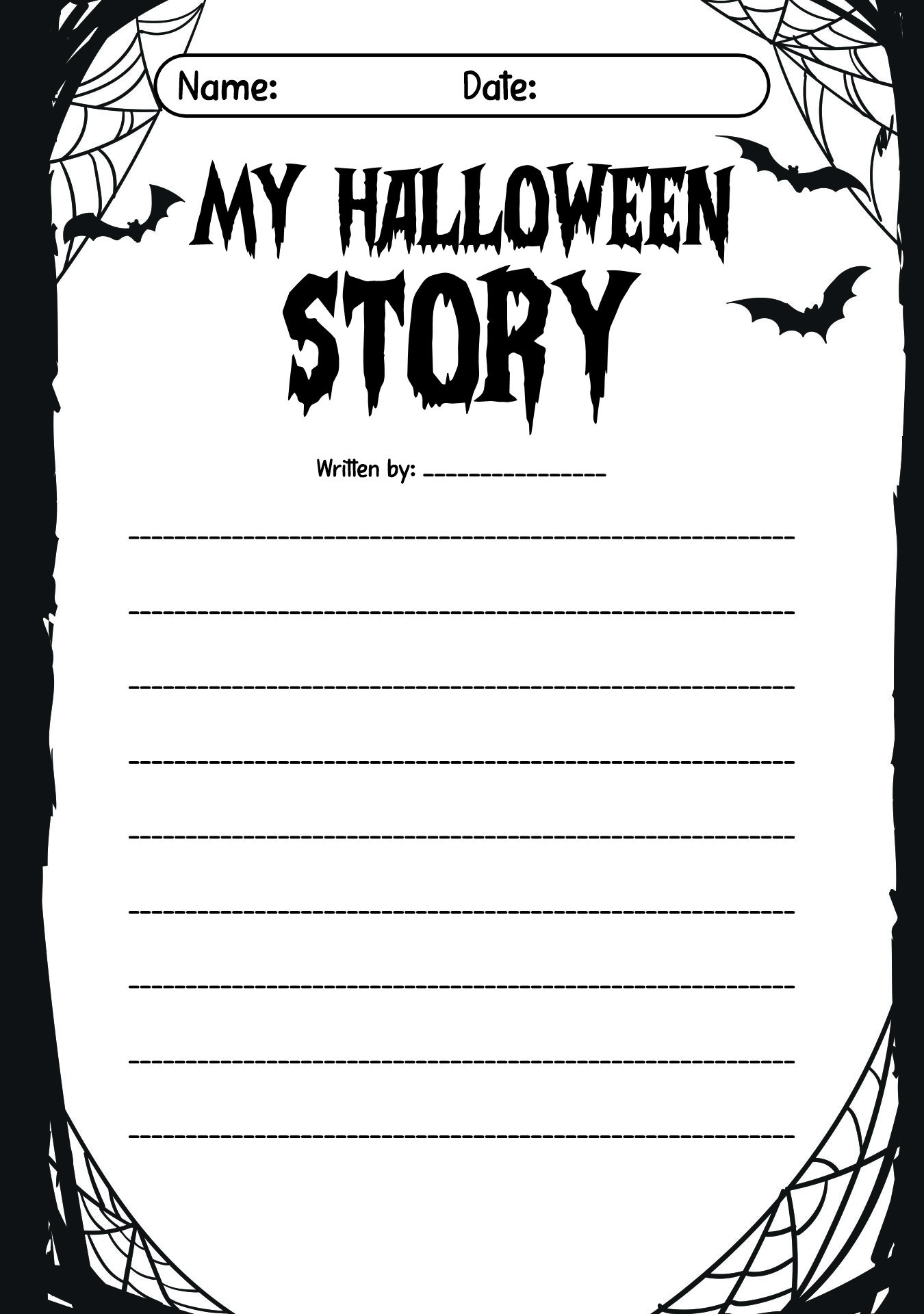 Printable Ghost Writing Worksheets