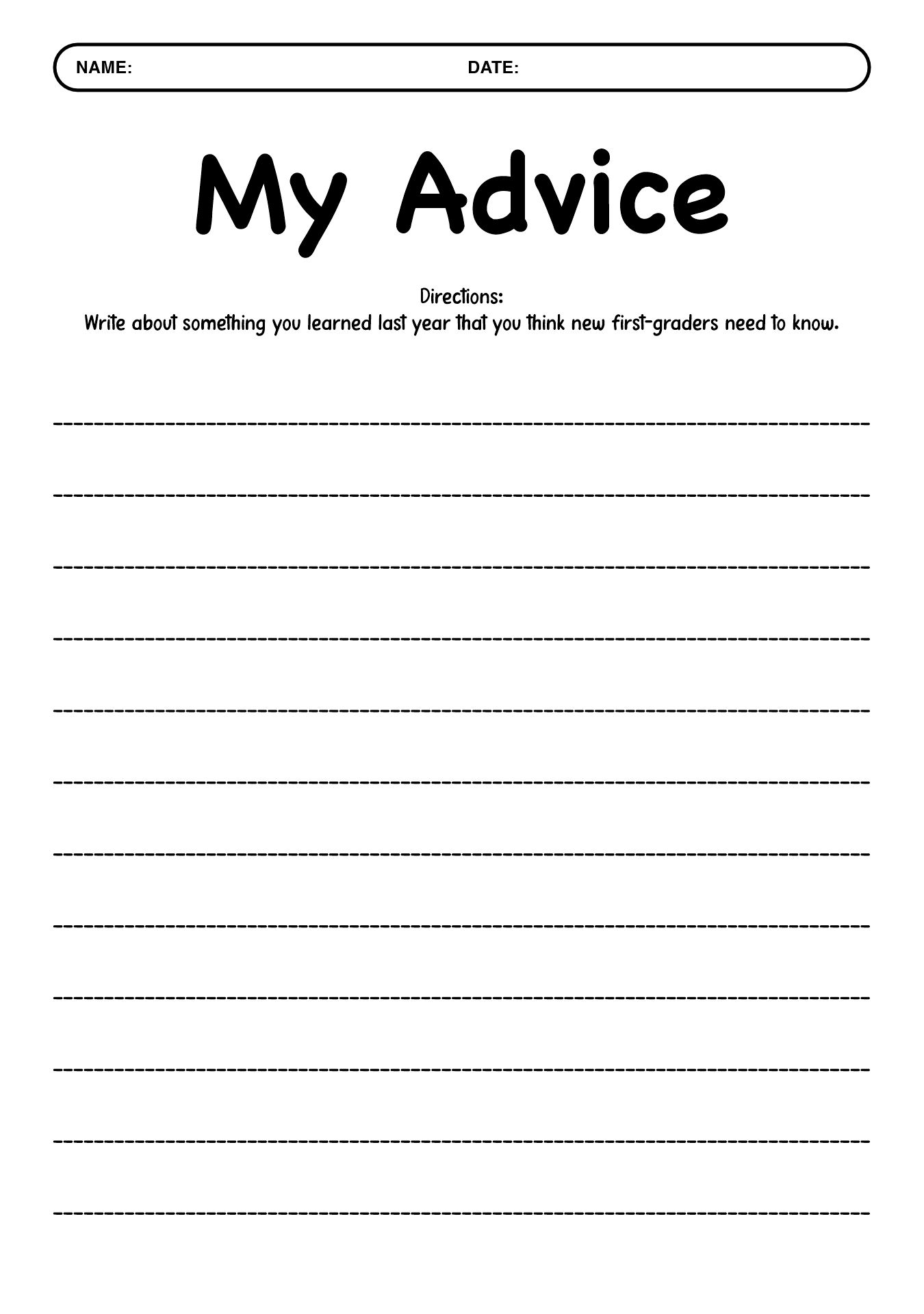 2nd Grade Writing Skills Worksheets