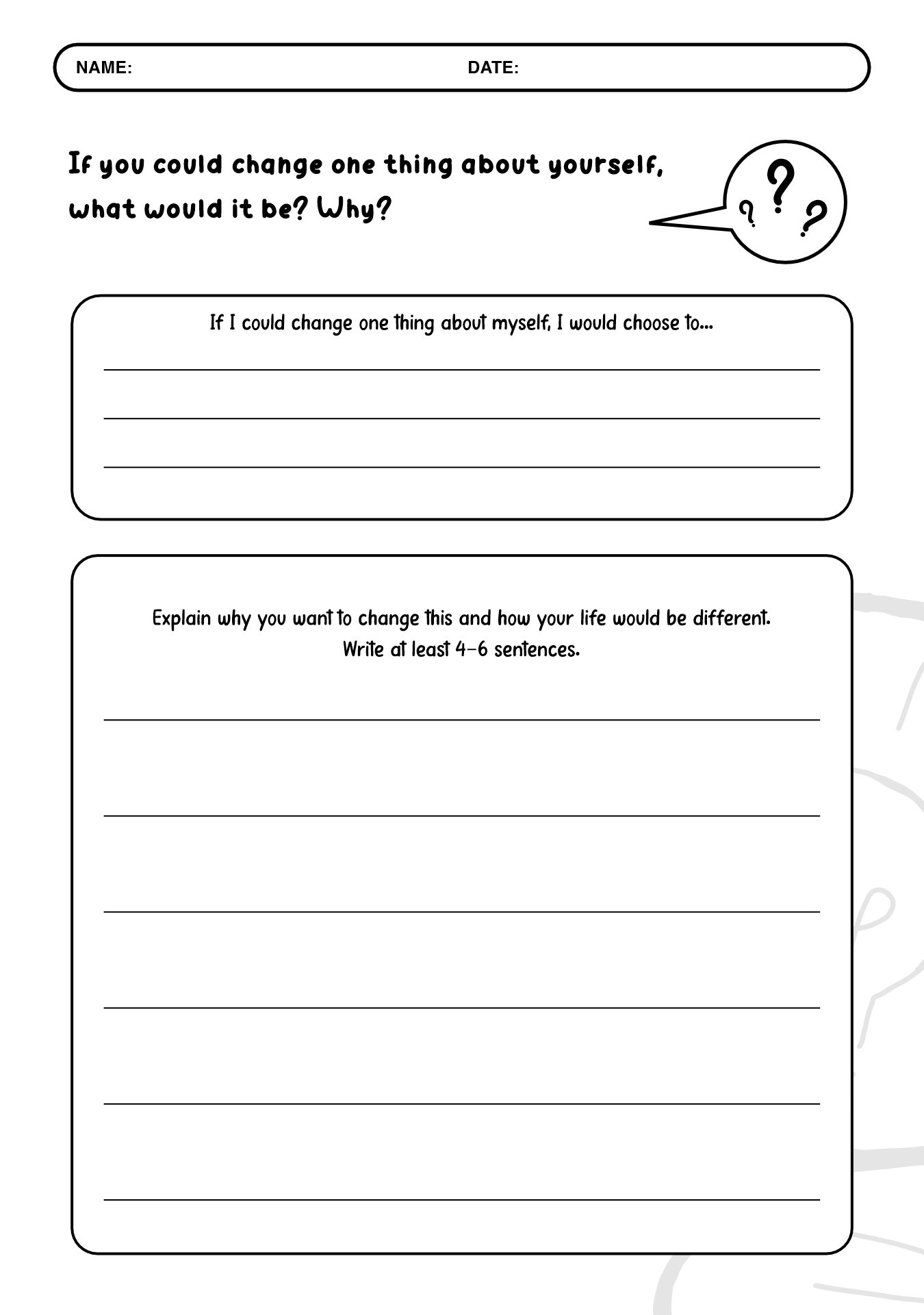 5th Grade English Writing Practice Worksheets
