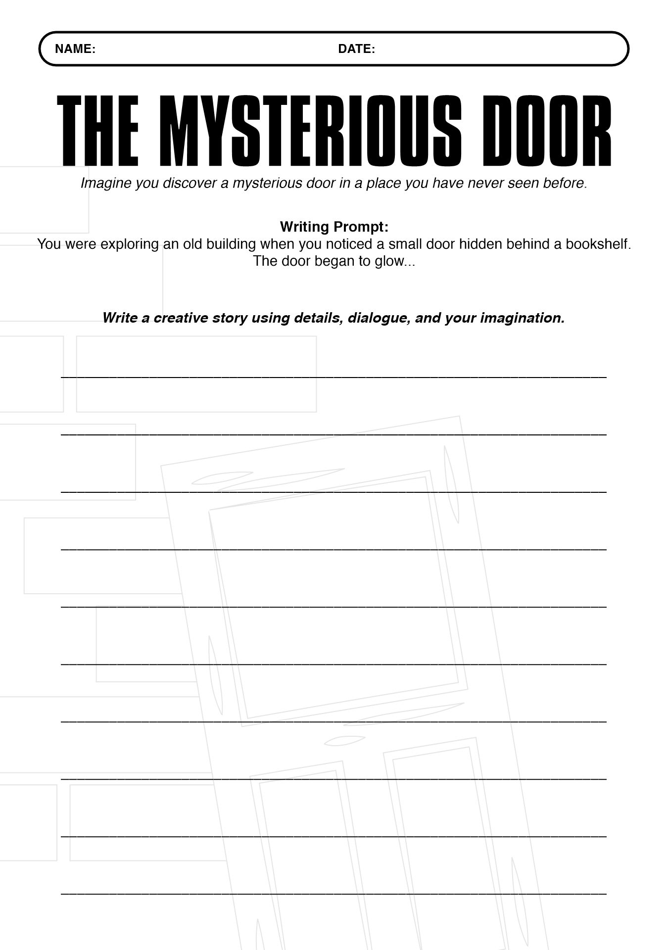 5th Grade English Writing Prompts Worksheets