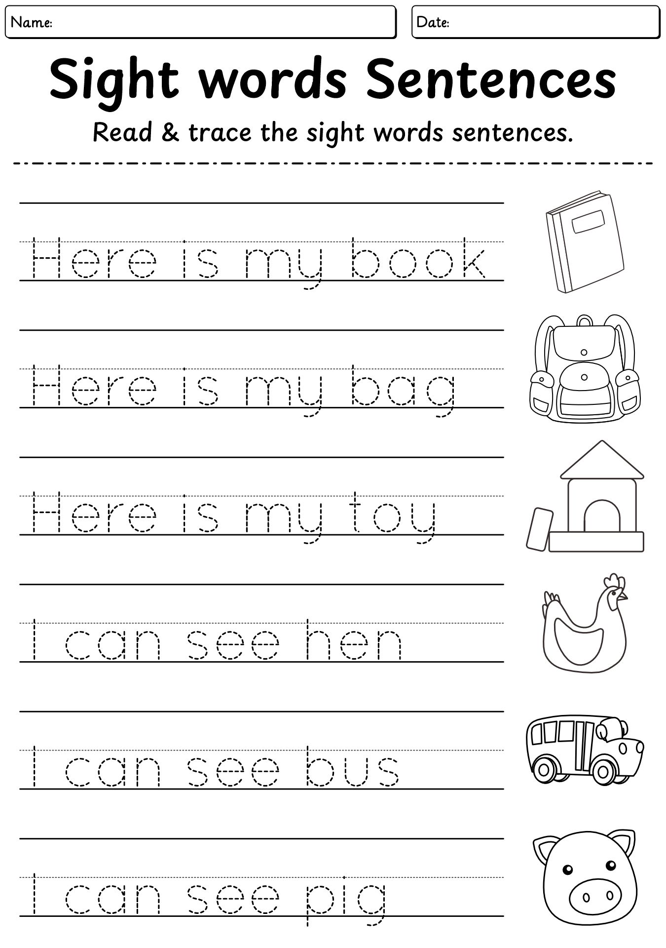 Letters Tracing Worksheet For Kindergarten