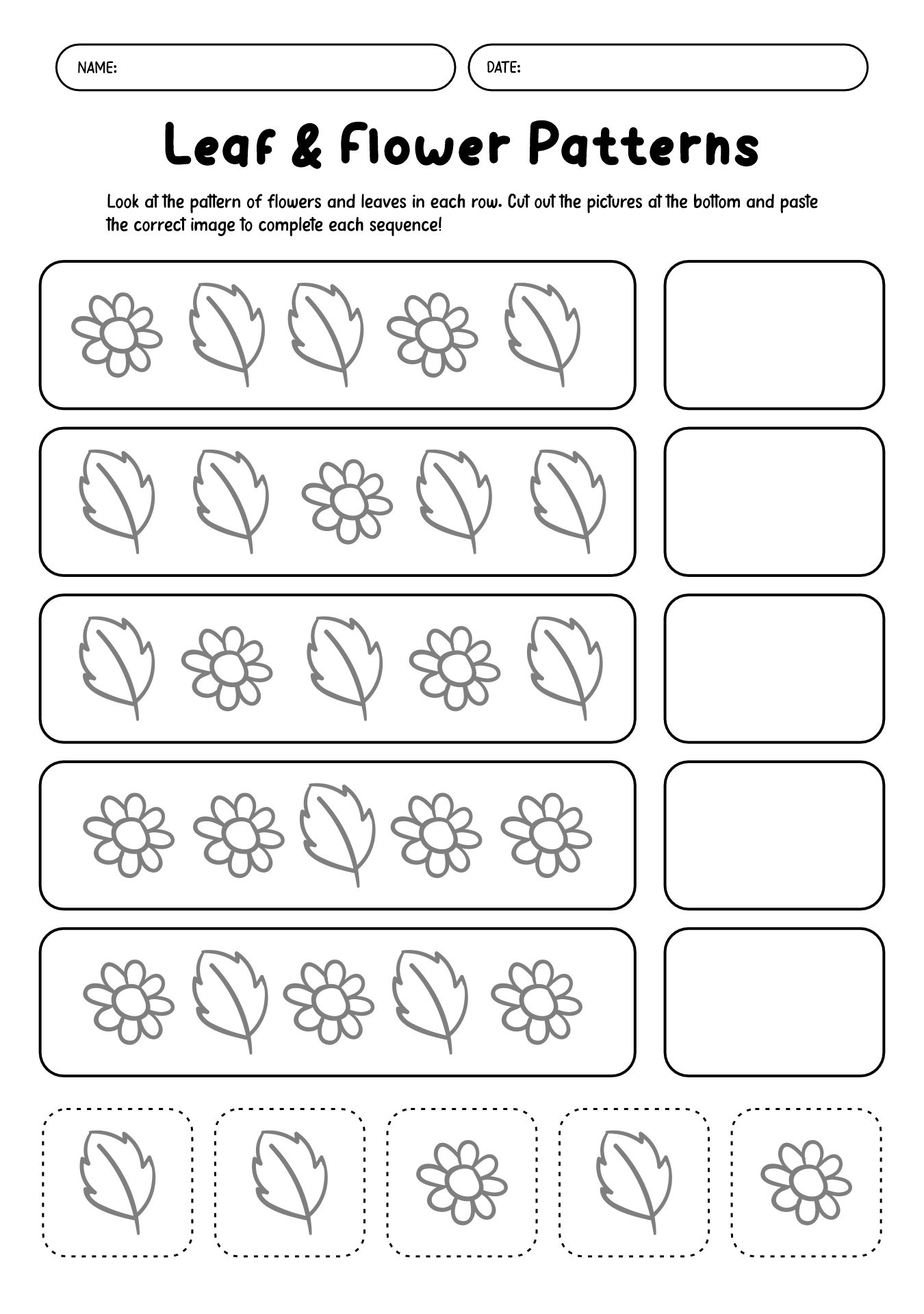 Preschool Pattern Recognition Activities