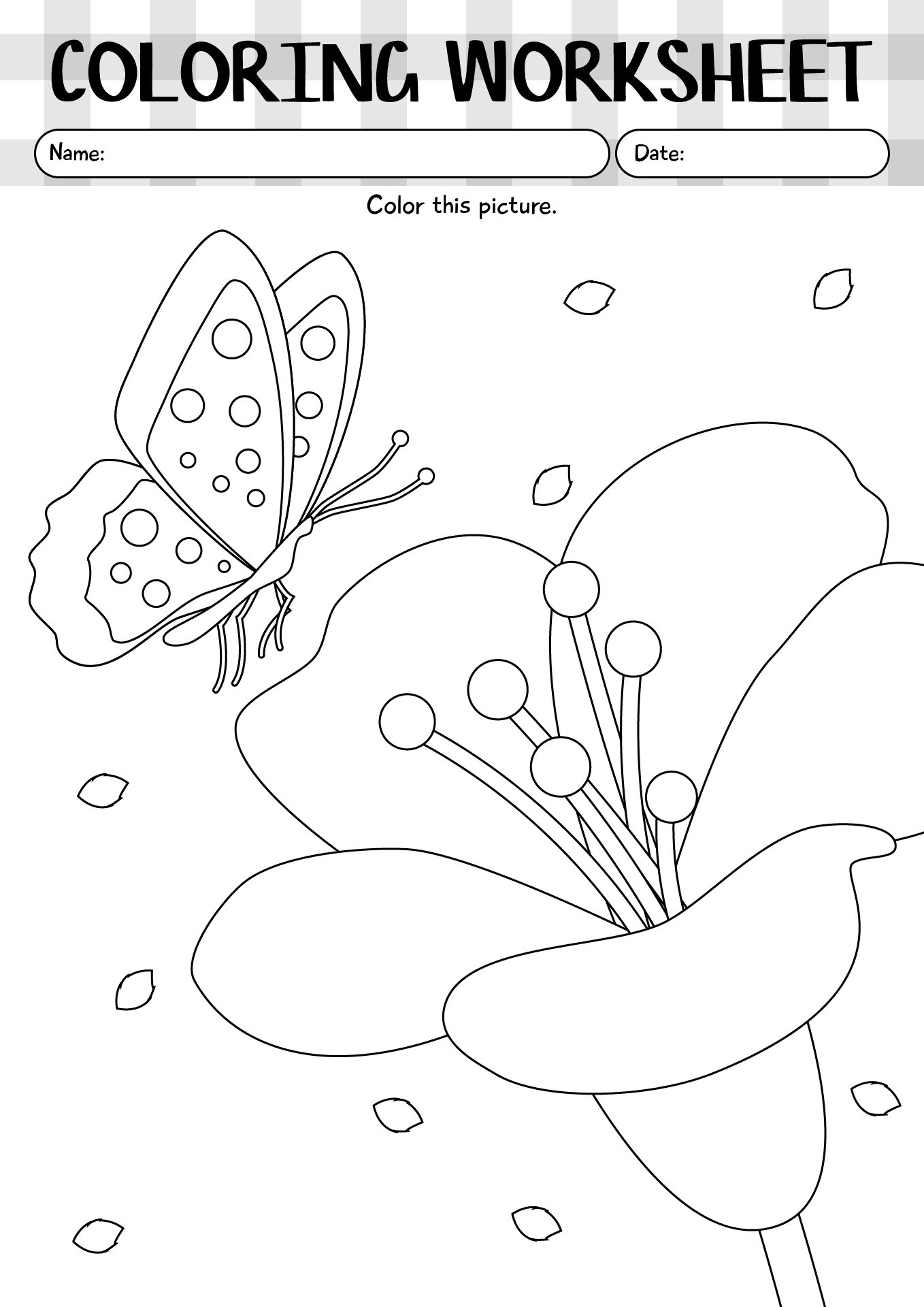 Coloring Worksheet For Kids