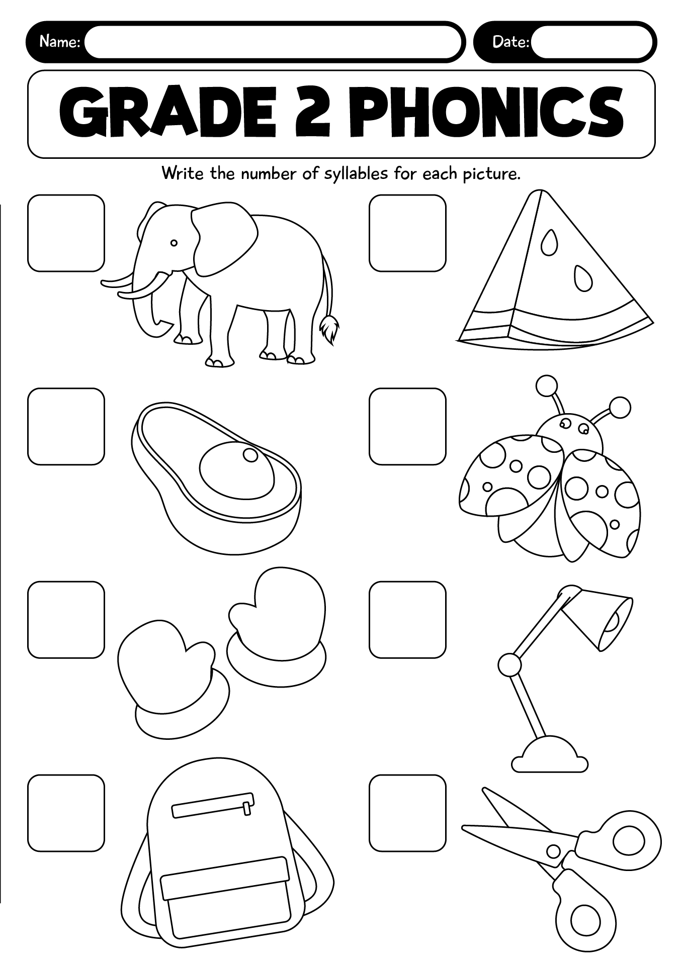 Grade 2 Phonics Worksheets