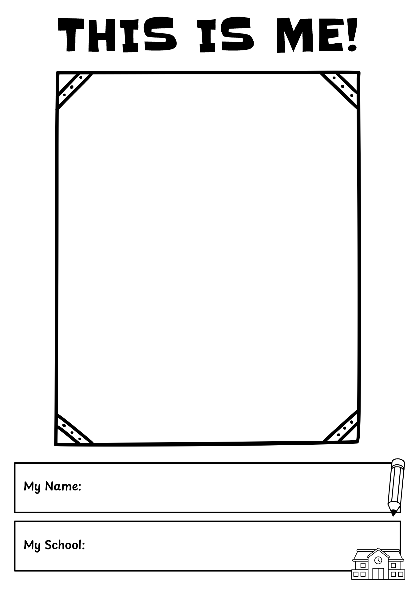 This Is My Portrait Worksheet