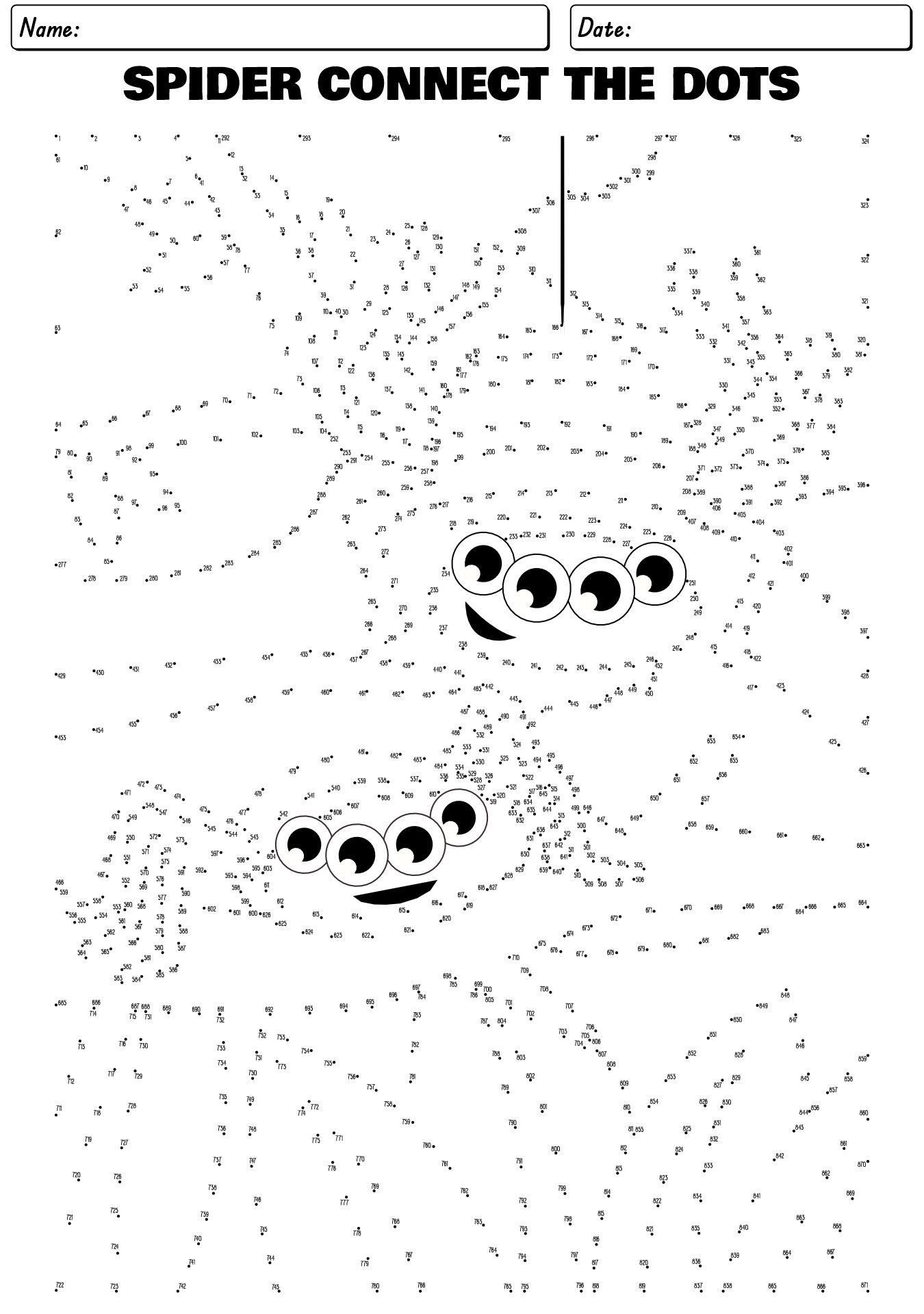 Dot To Dot Worksheet Extreme Level