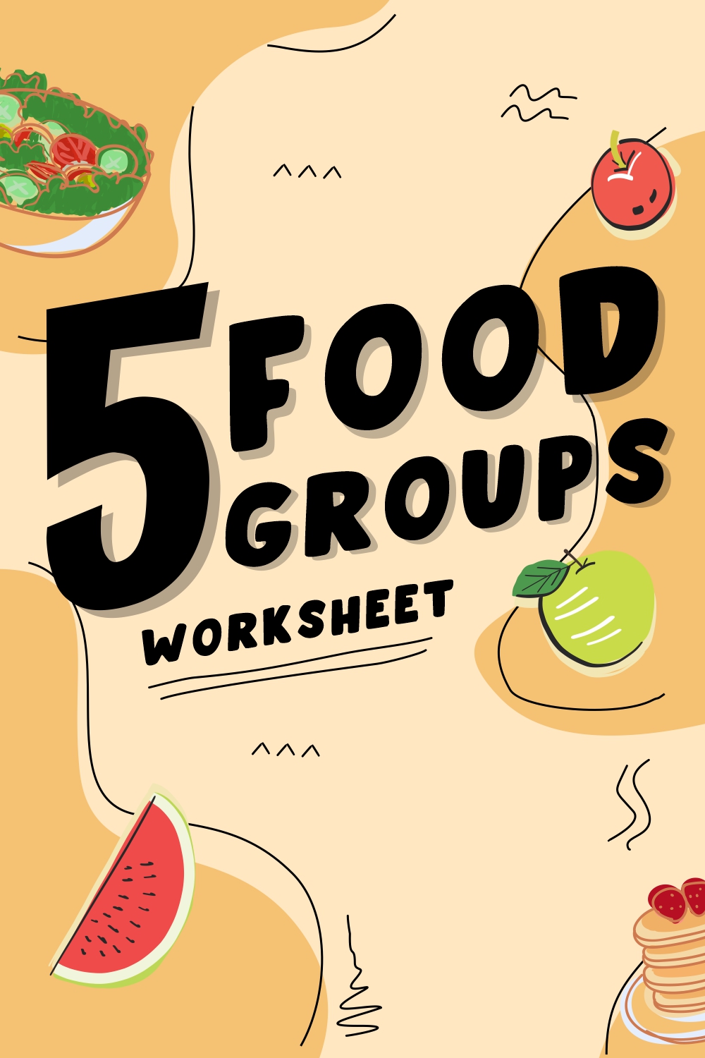 5 Food Groups Worksheet