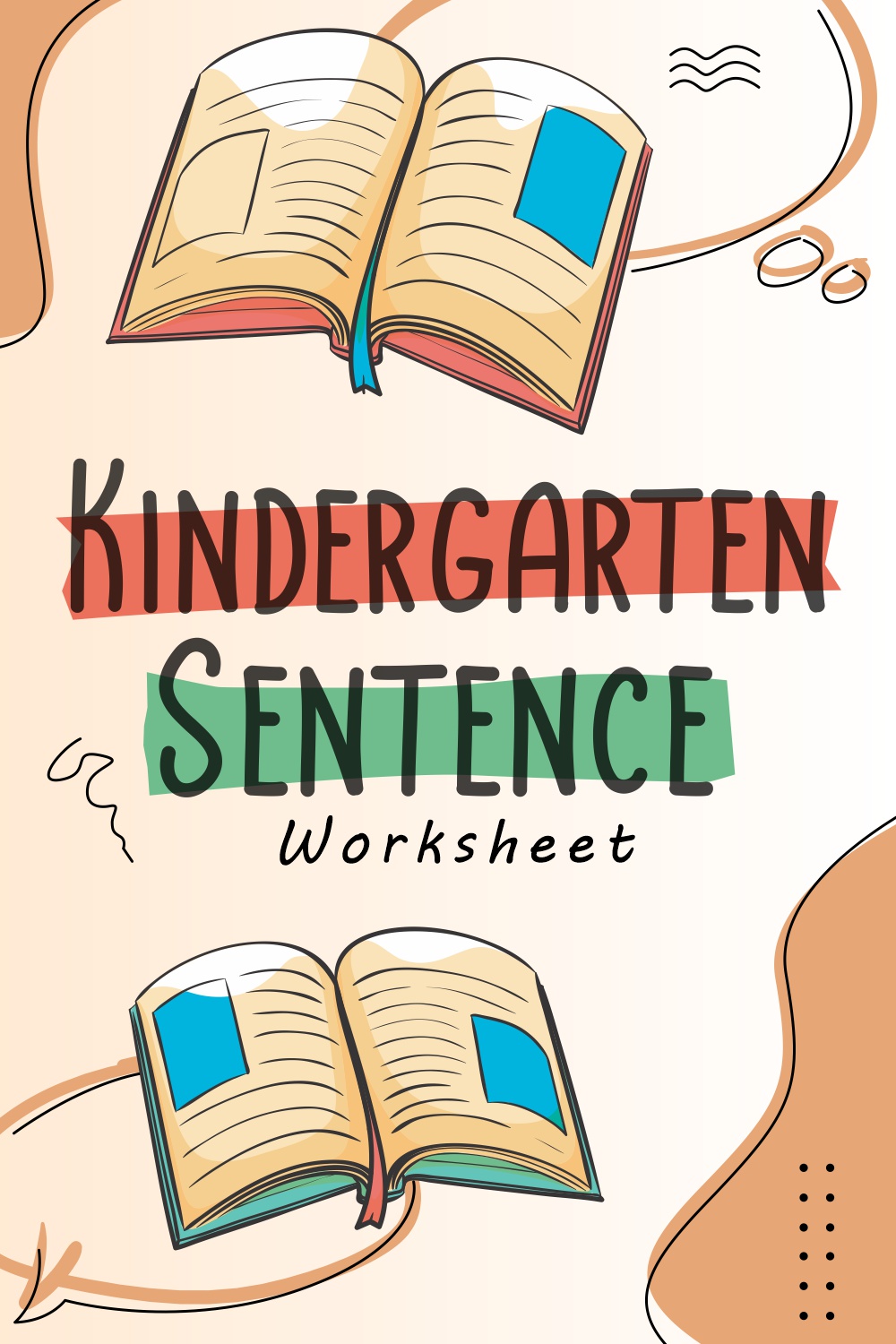 9 Images of Kindergarten Sentence Worksheets