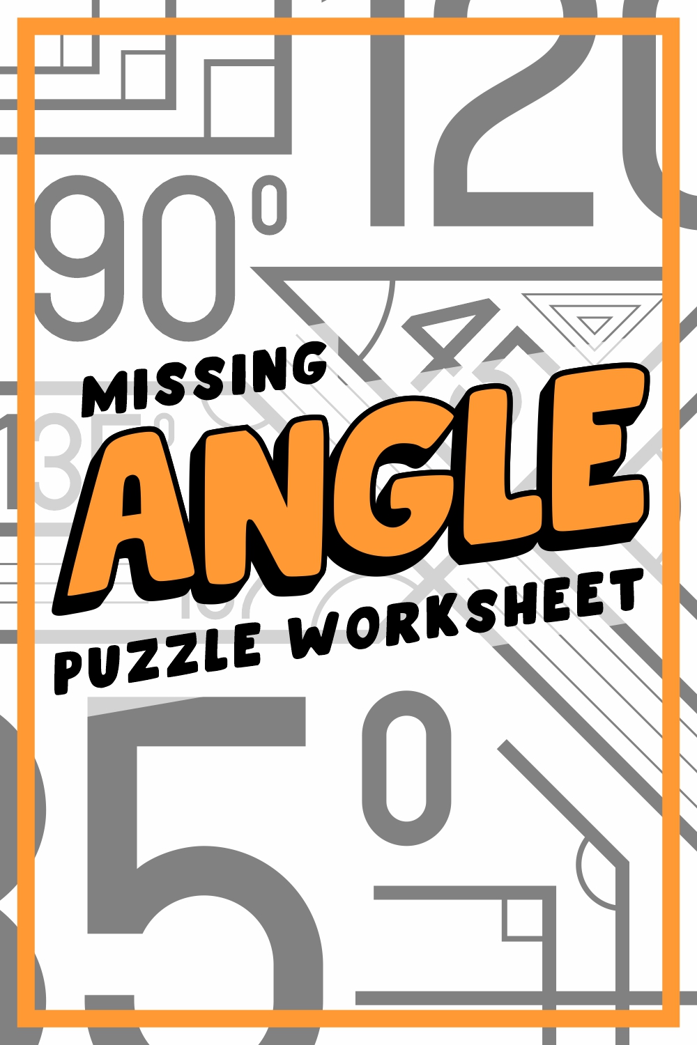 Missing Angle Puzzle Worksheet
