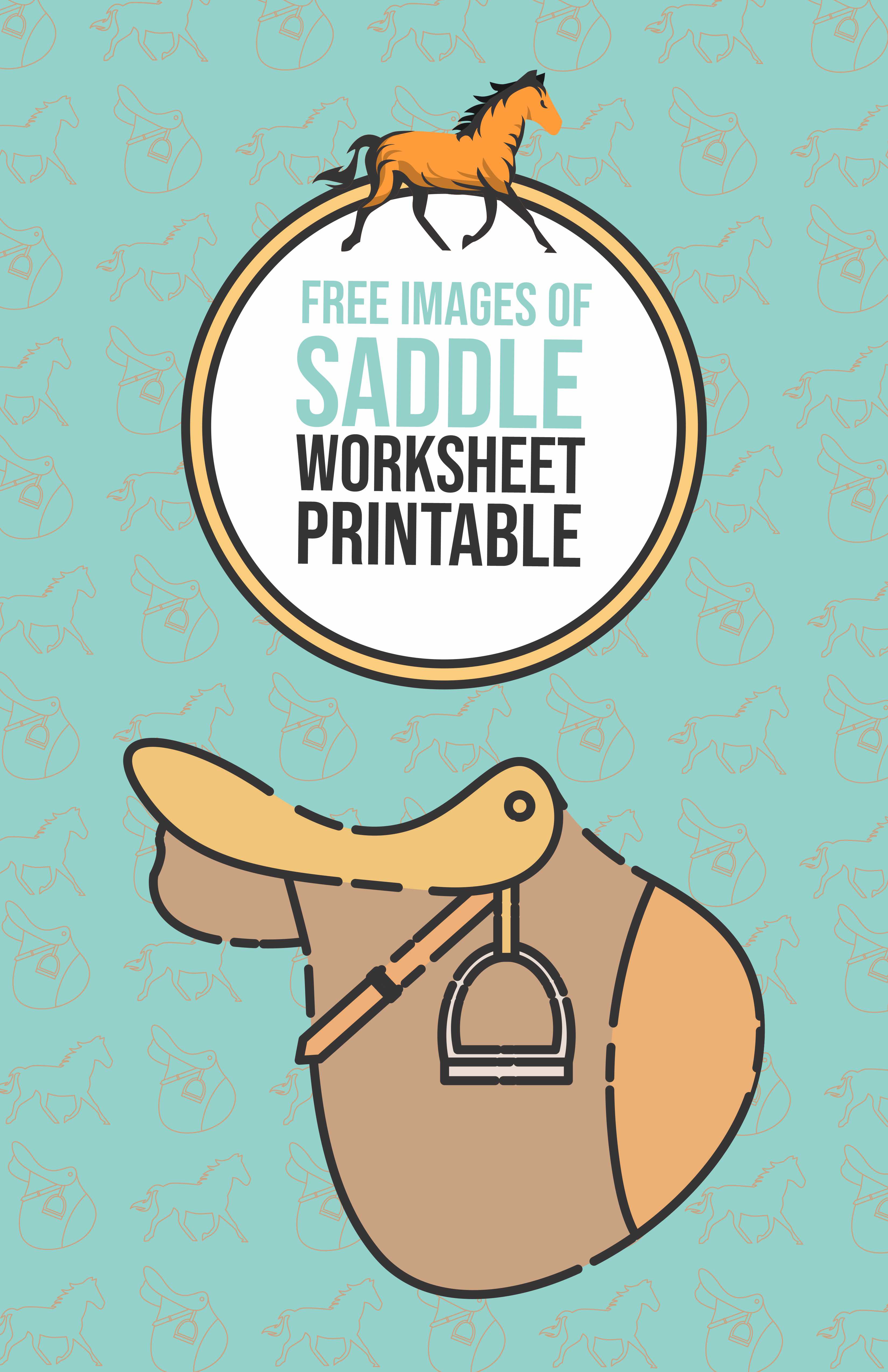 Saddle Worksheets Printable