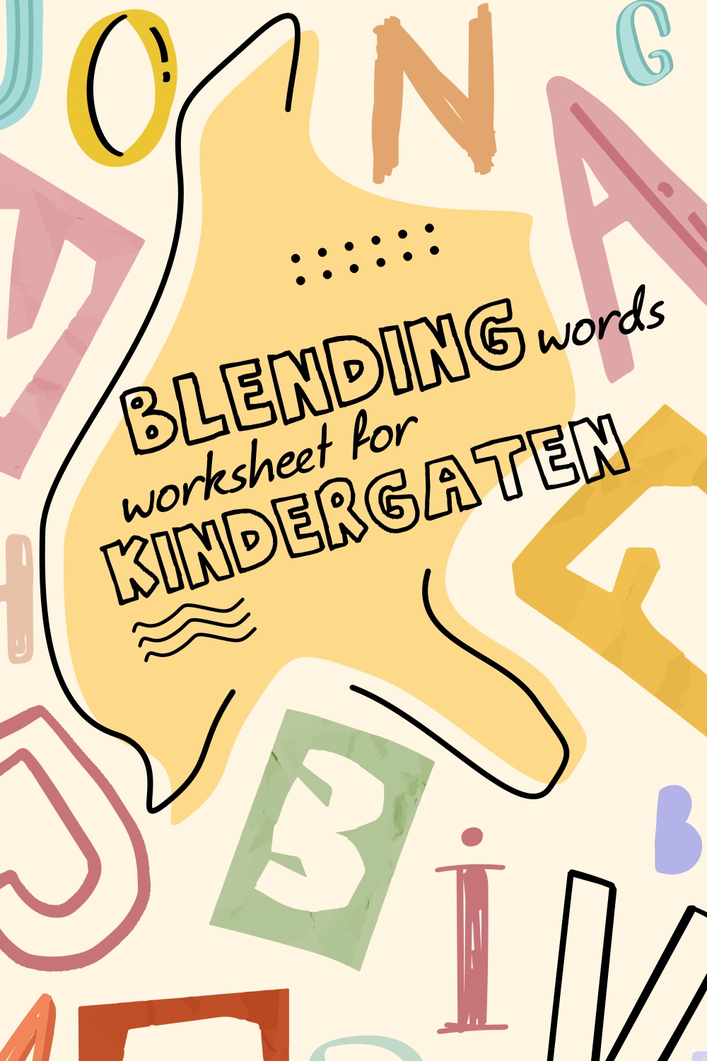 Blending Words Worksheets for Kindergarten