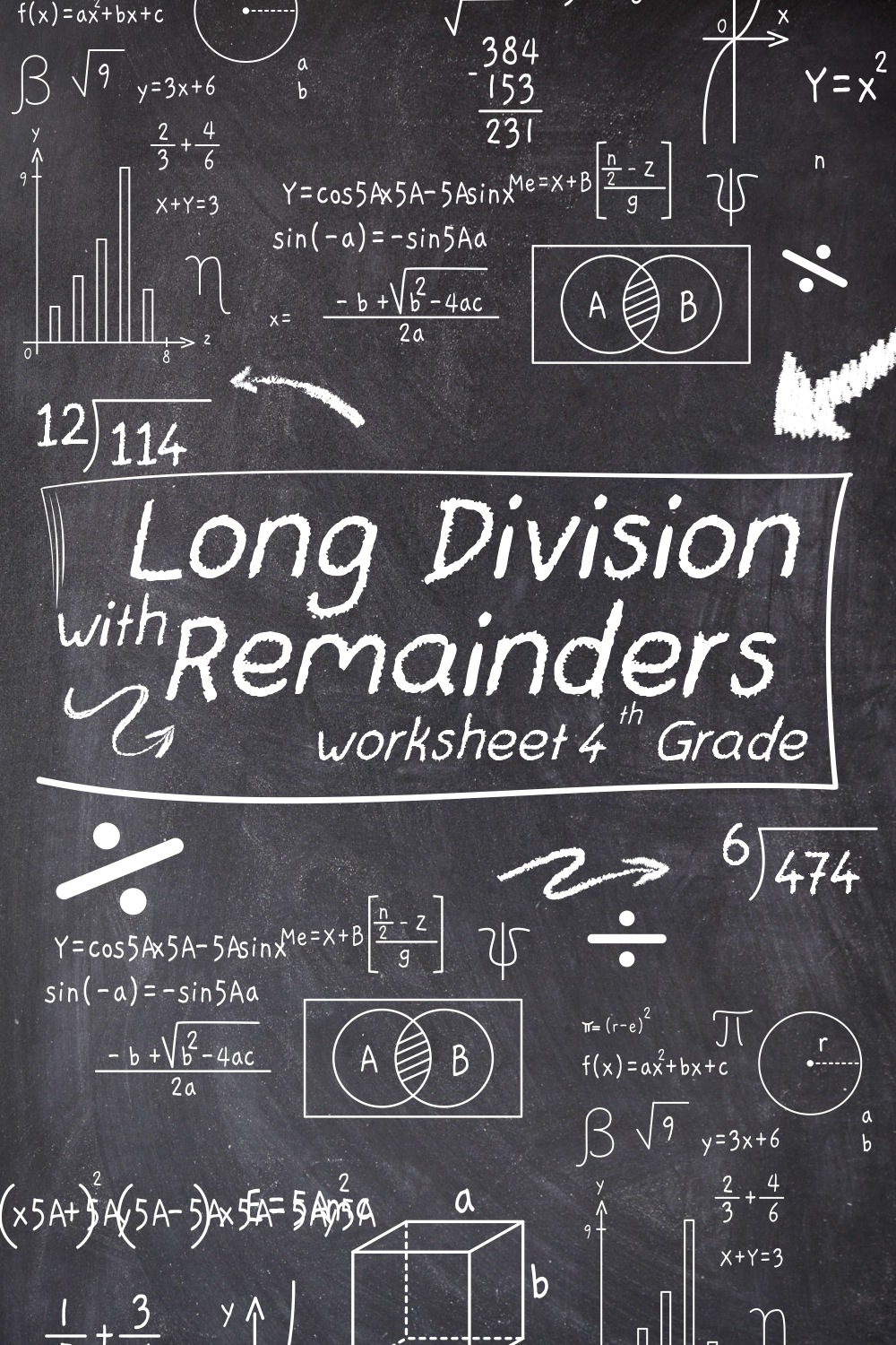 Long Division with Remainders Worksheets 4th Grade