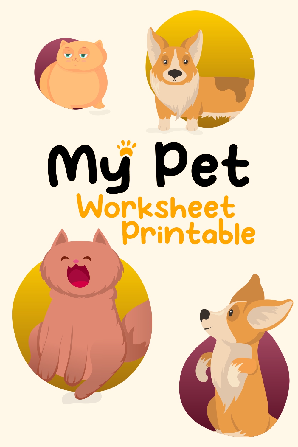 13 Images of My Pet Worksheet Printable
