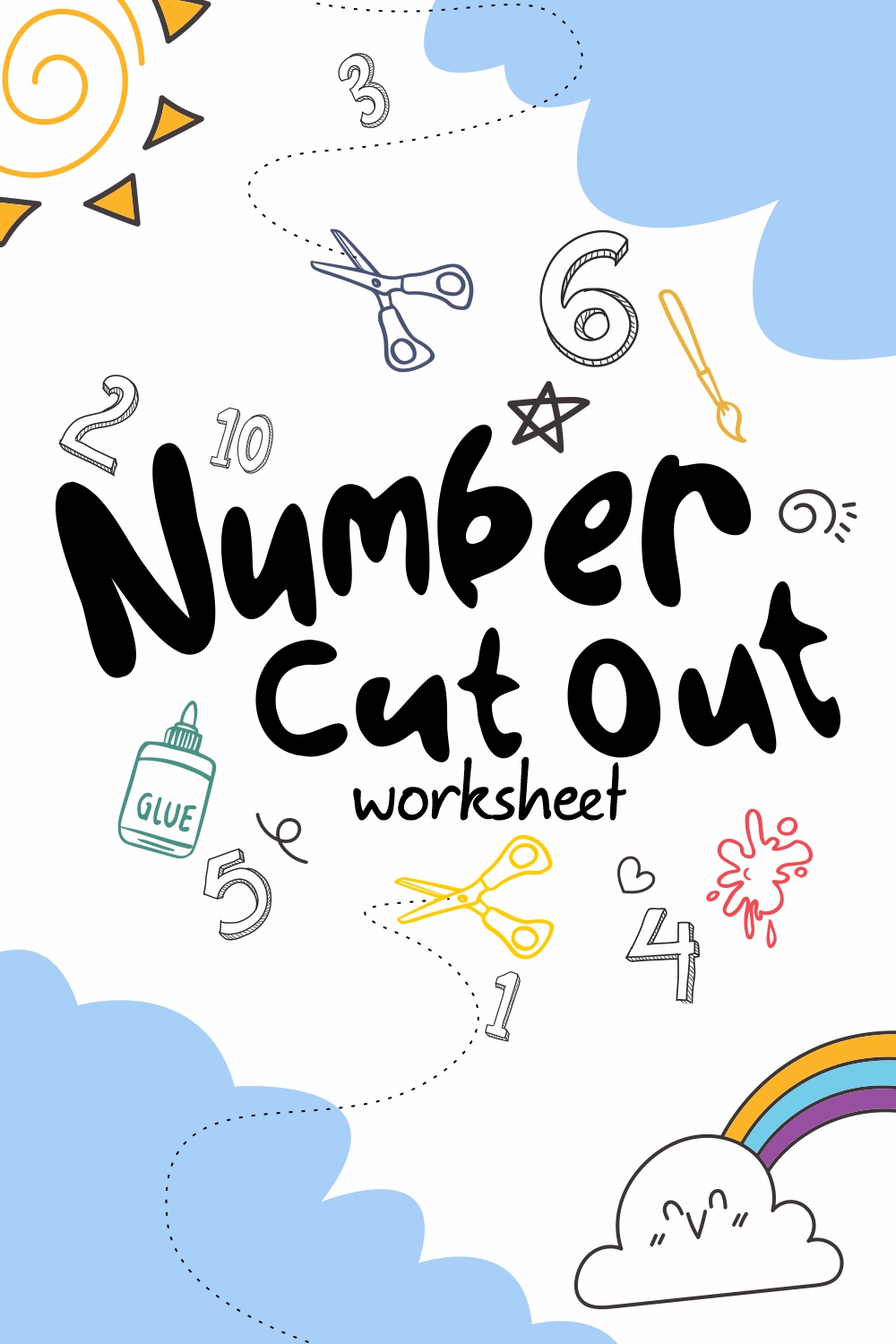 14 Images of Number Cut Out Worksheet