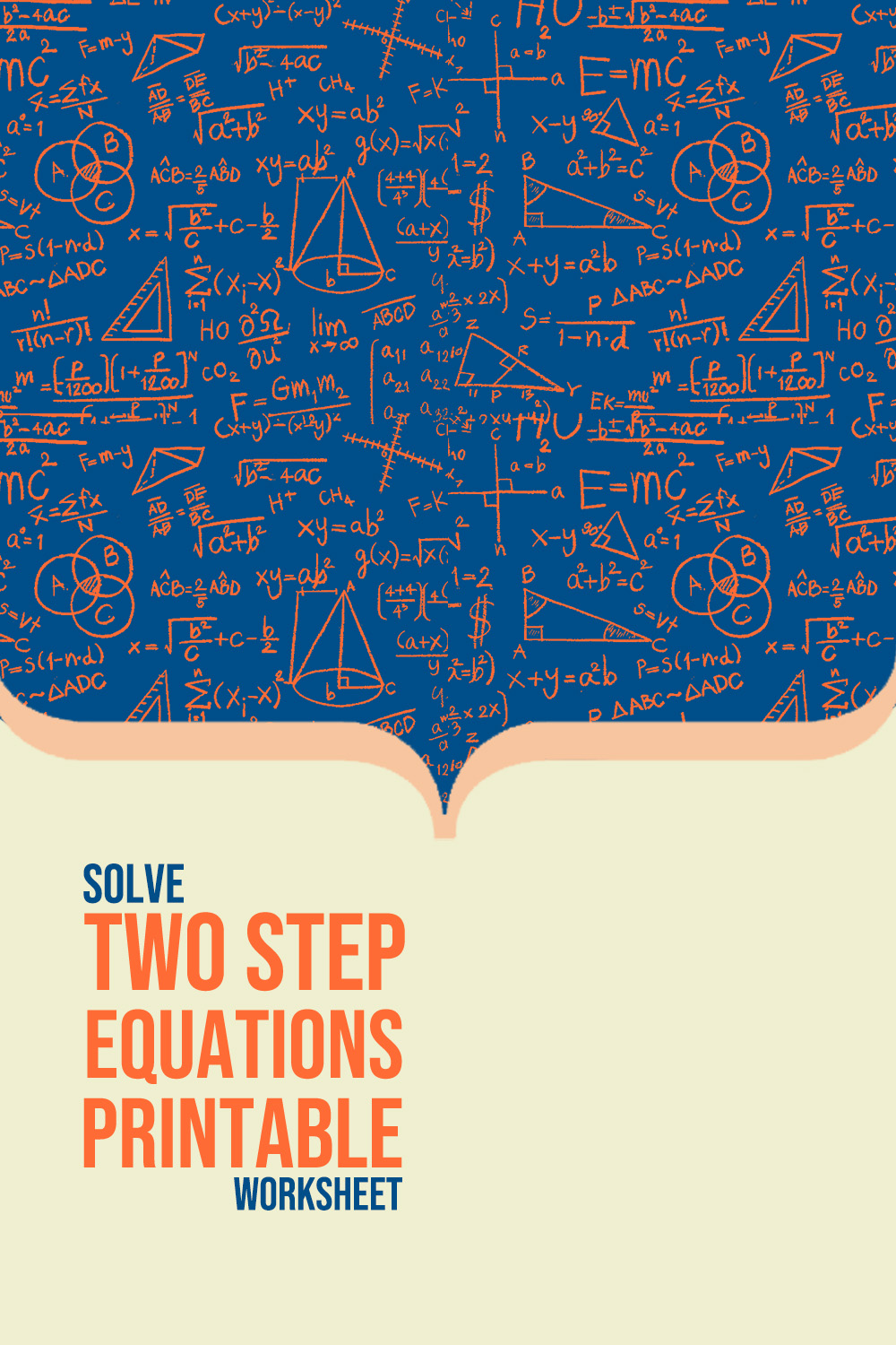 Solve Two-Step Equations Printable Worksheet