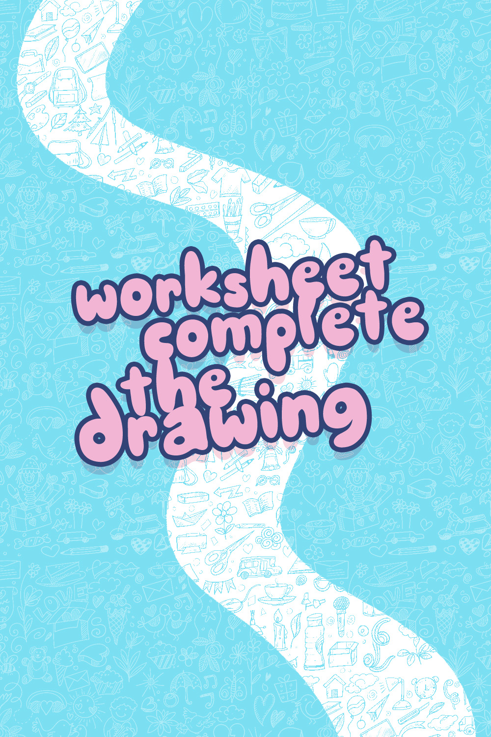 7 Images of Worksheets Complete The Drawing