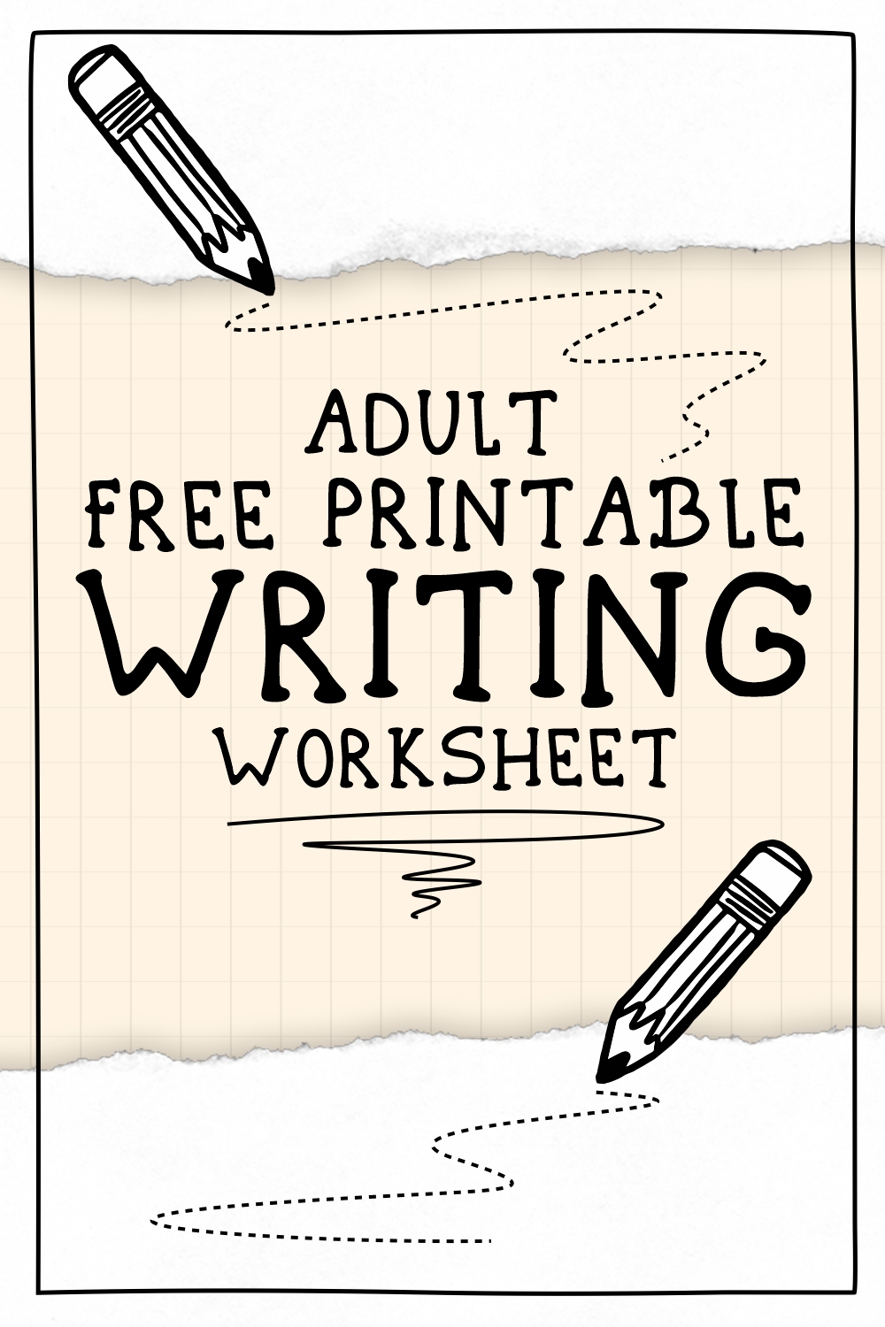 Adult Free Printable Writing Worksheets