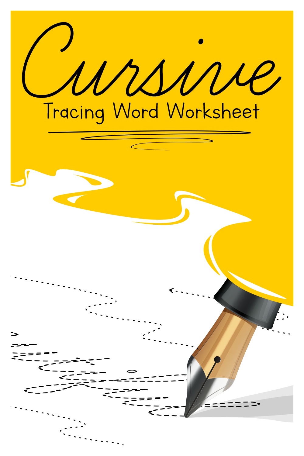 14 Images of Cursive Tracing Words Worksheets