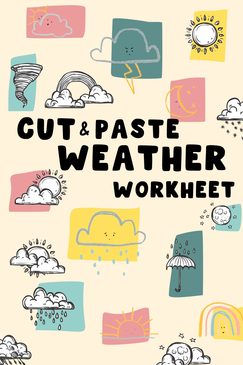 8 Images of Cut And Paste Weather Worksheets