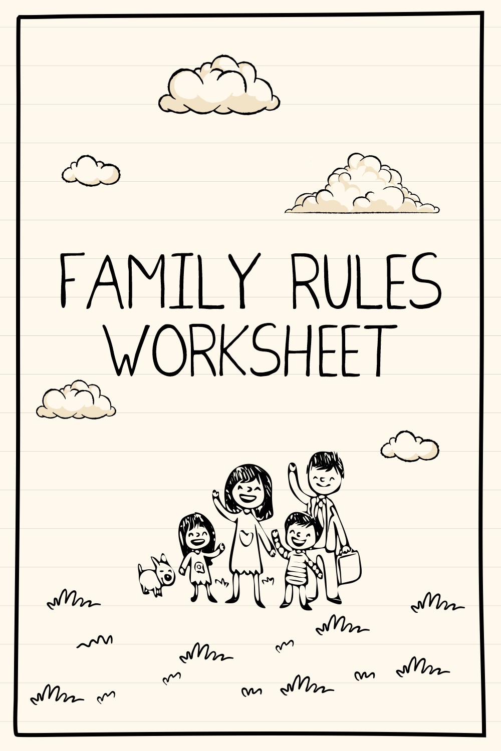 13 Images of Family Rules Worksheets