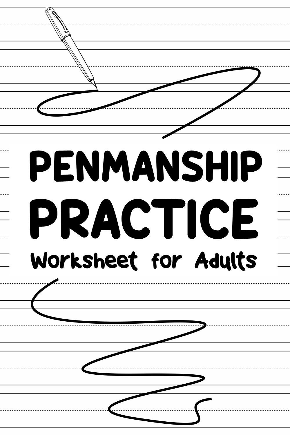 Penmanship Practice Worksheets for Adults
