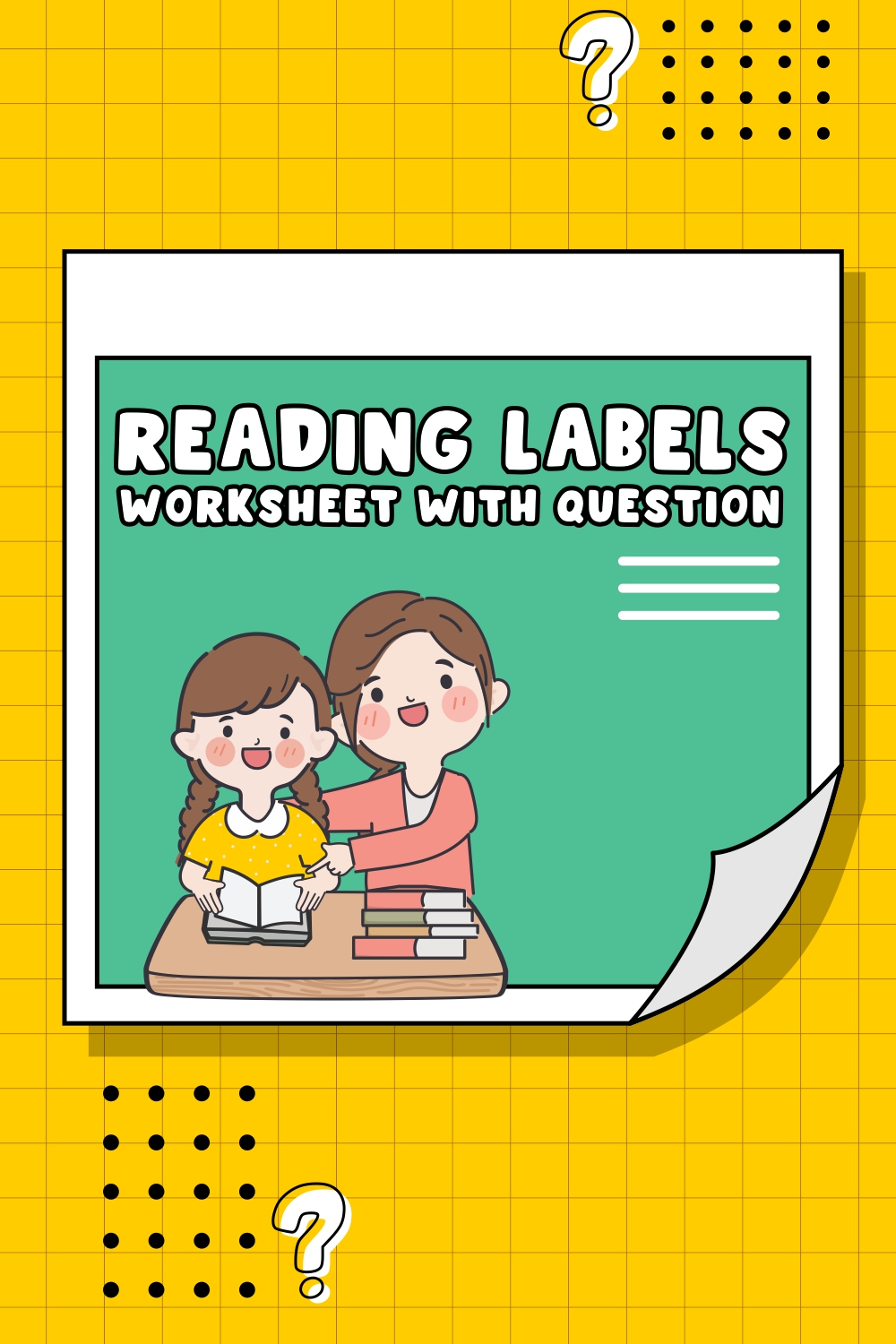 Reading Labels Worksheets with Questions