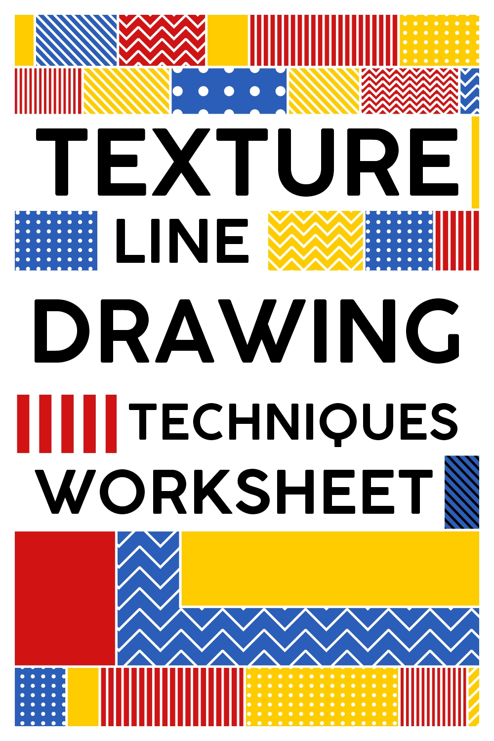 Texture Line Drawing Techniques Worksheet