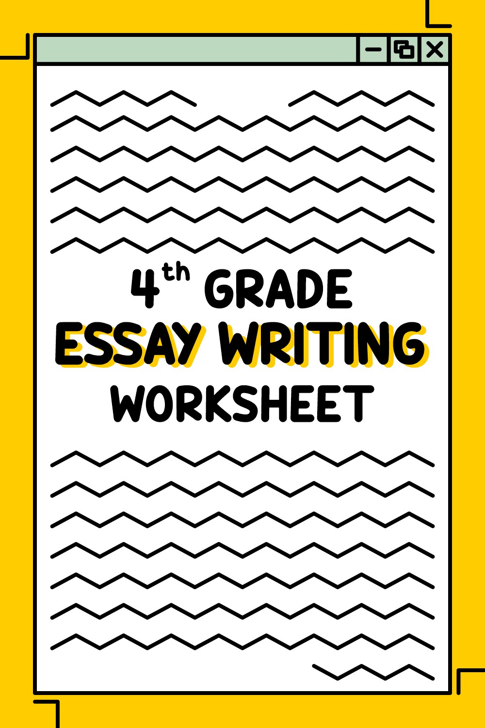 4th Grade Essay Writing Worksheets