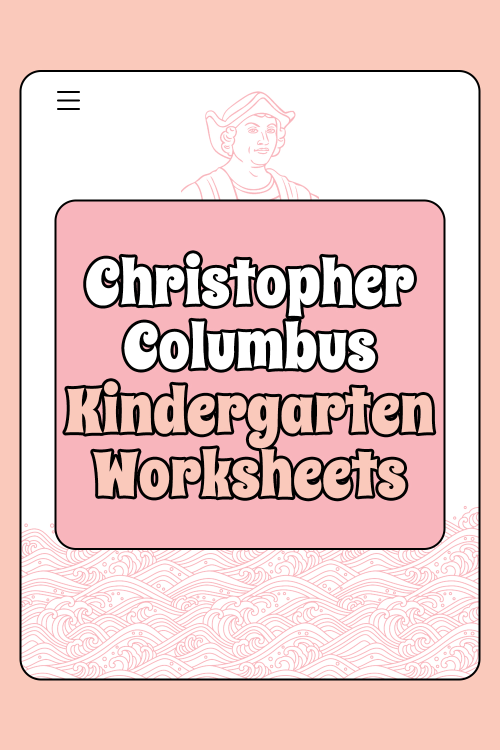 Christopher Columbus Kindergarten Worksheets