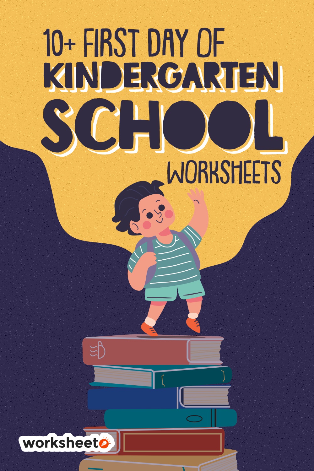 First Day of Kindergarten School Worksheets