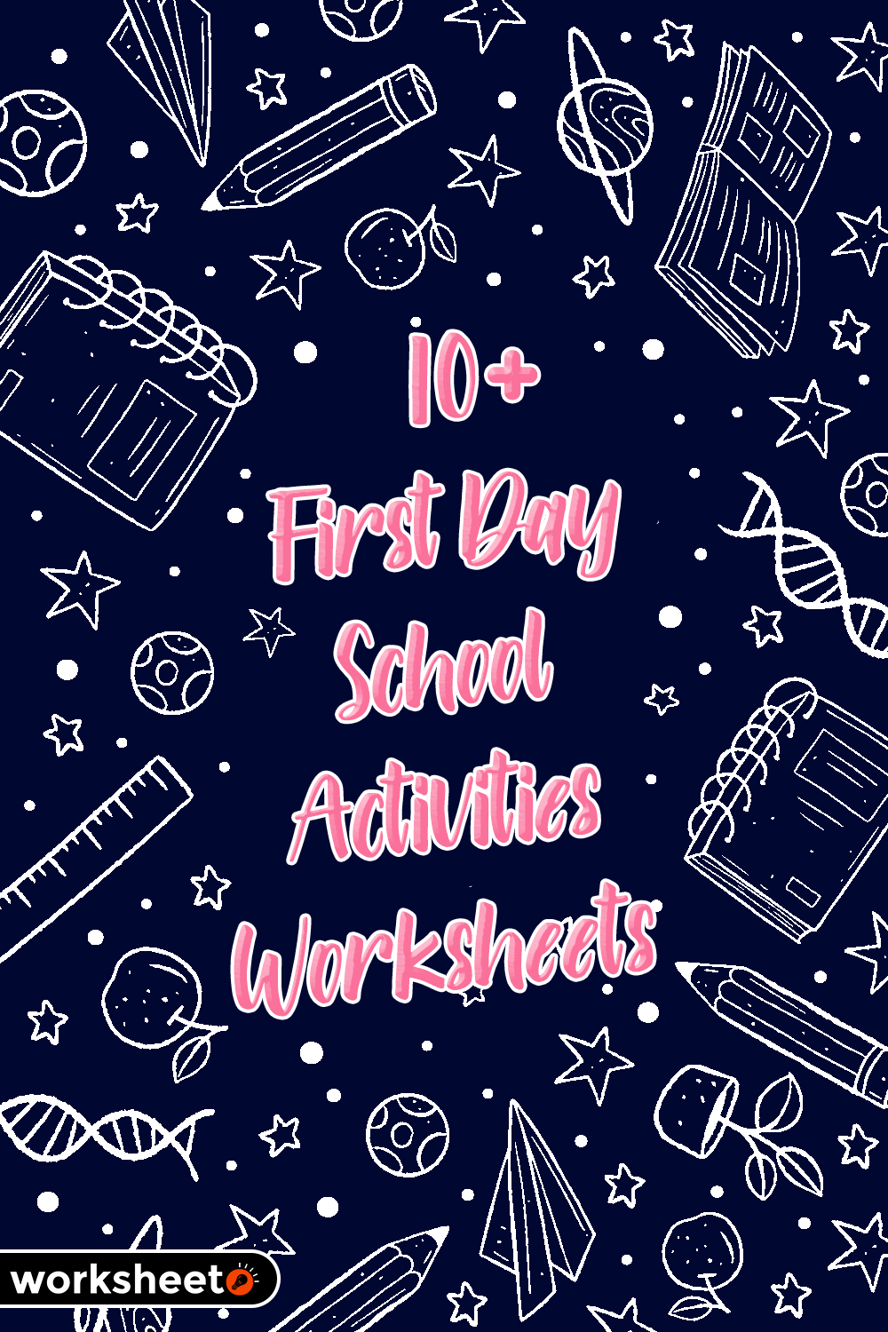 First Day School Activities Worksheets