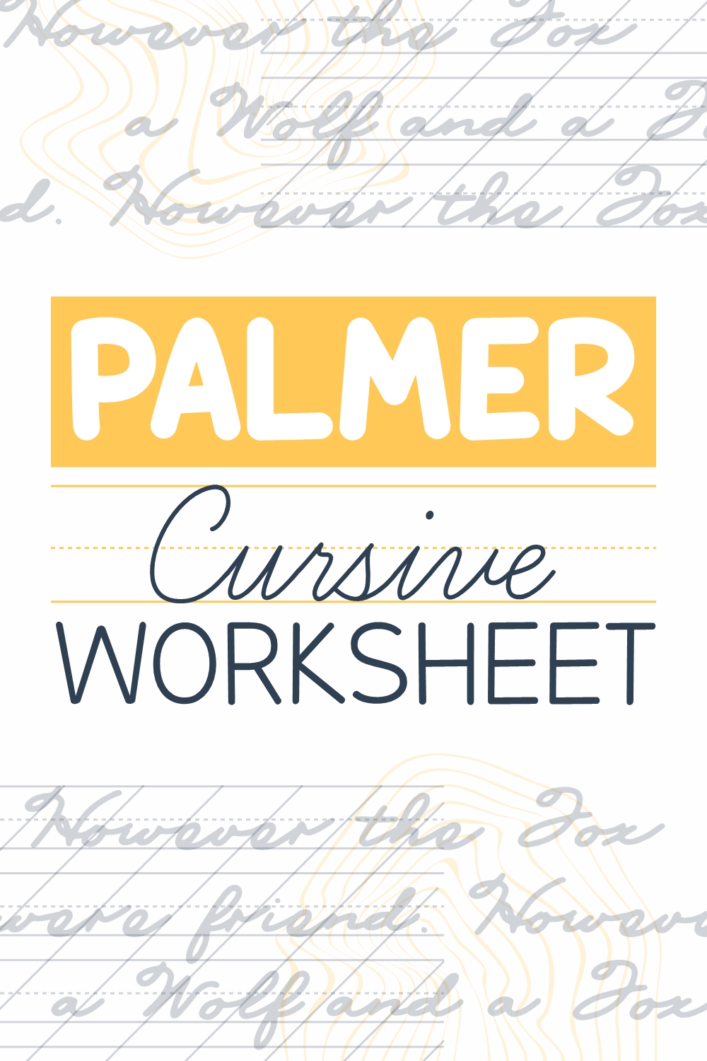 Palmer Cursive Worksheets