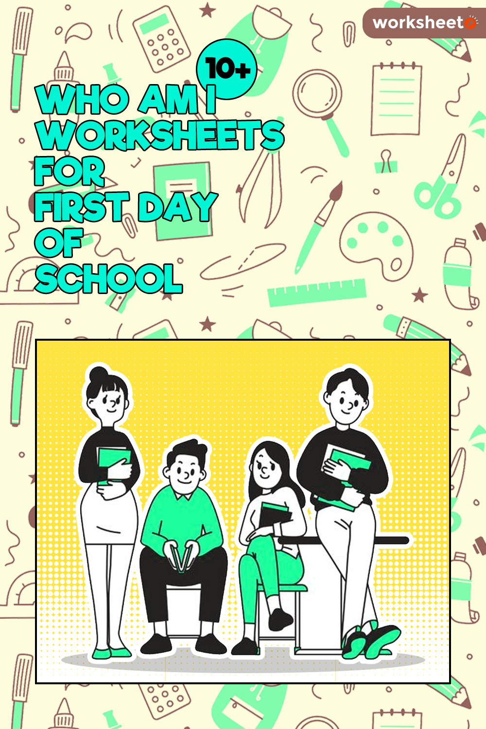 Free Printable First Day Of School Worksheets For Kindergarten