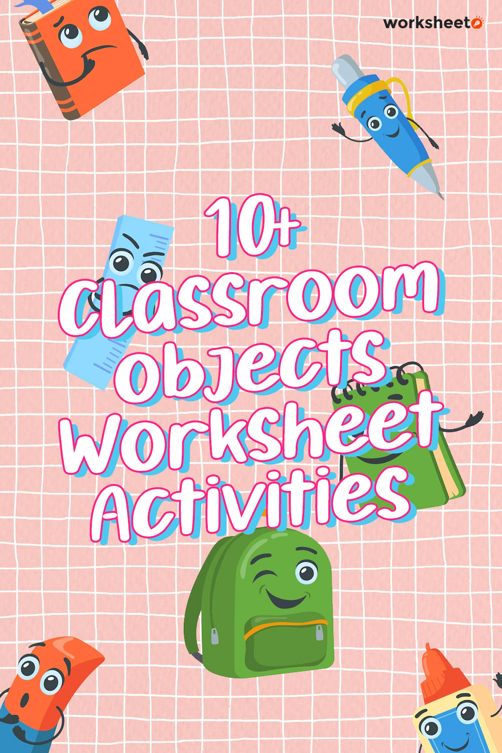 14 Images of Classroom Objects Worksheet Activities