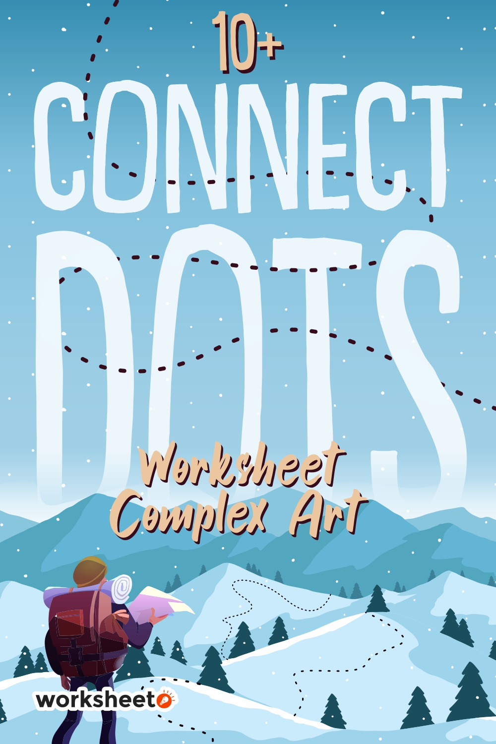 10 Images of Connect Dots Worksheet Complex Art