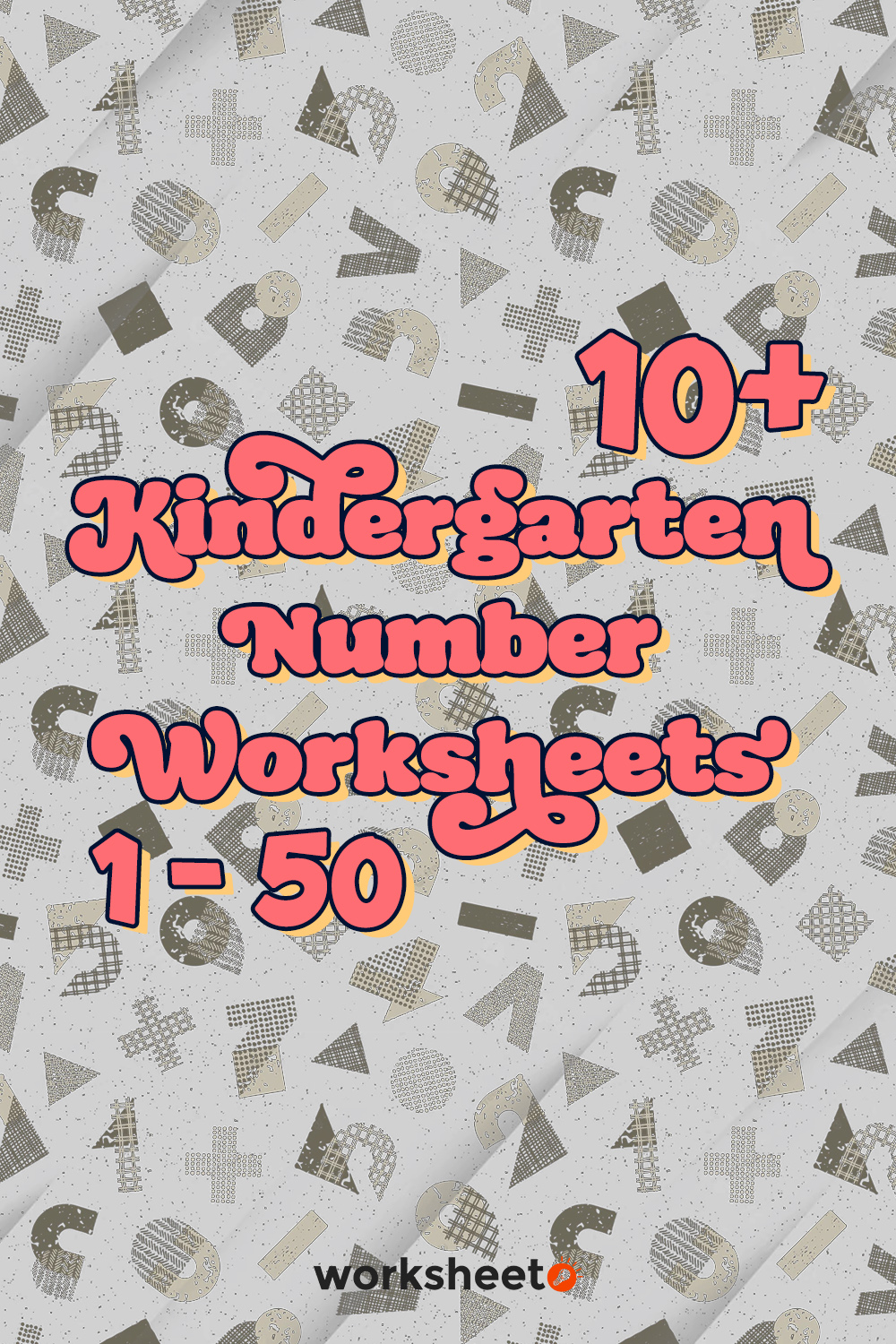 14 Images of Kindergarten Number Worksheets 1 50