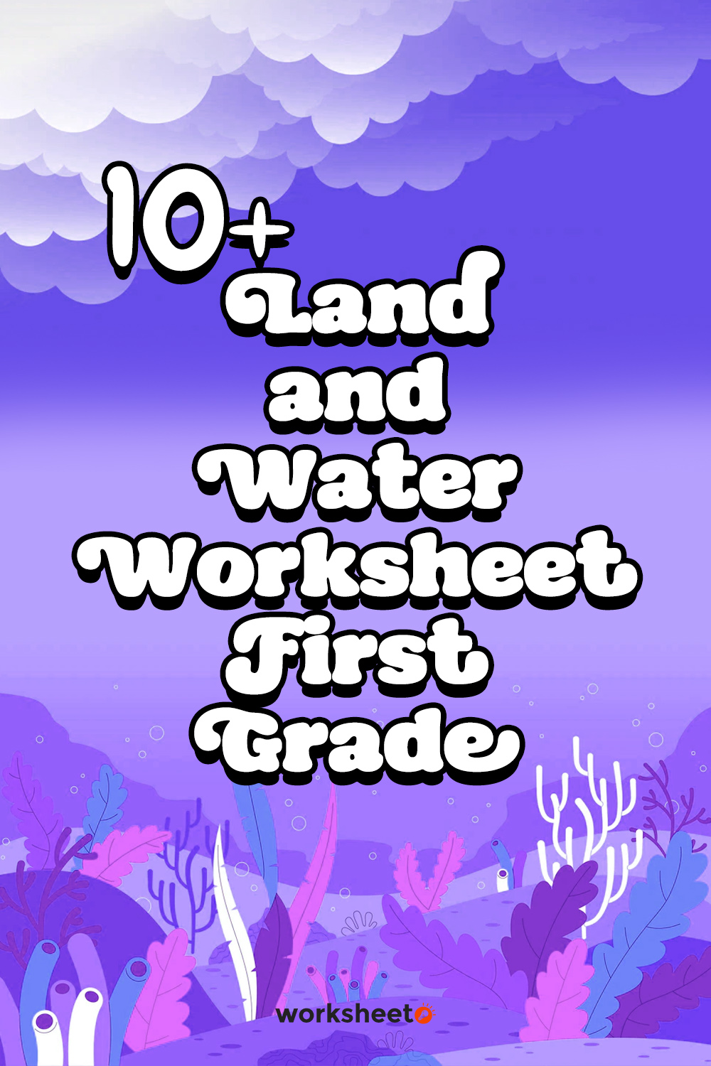 Land and Water Worksheet First Grade