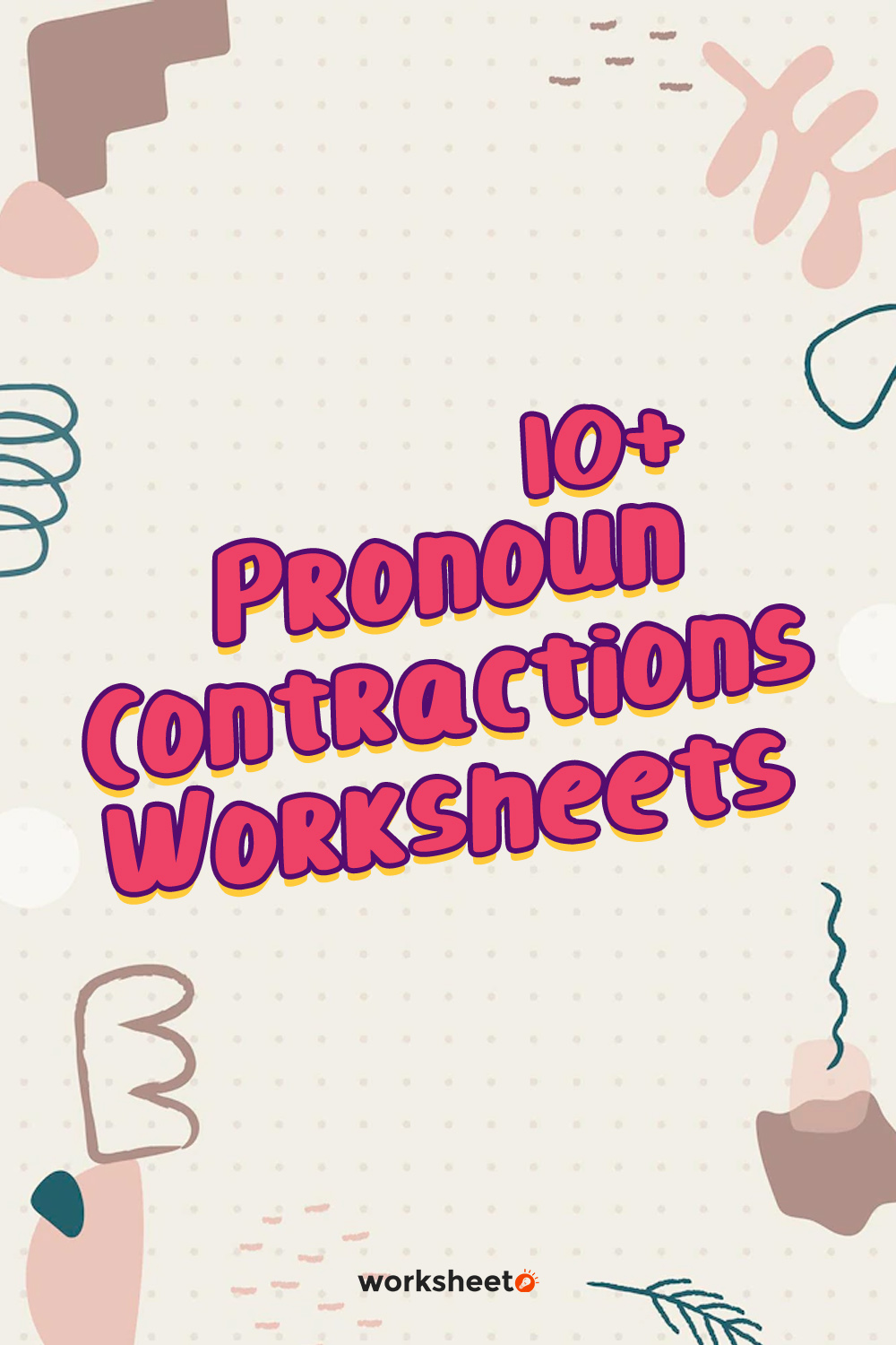 15 Images of Pronoun Contractions Worksheets