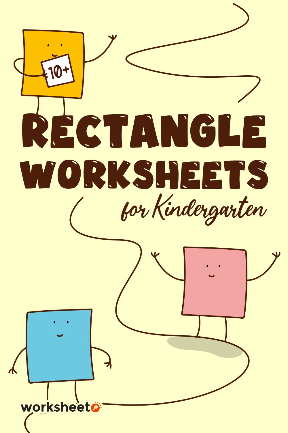 8 Images of Rectangle Worksheets For Kindergarten