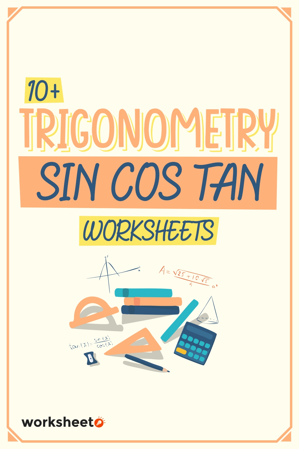 10 Images of Trigonometry Sin Cos Tan Worksheets