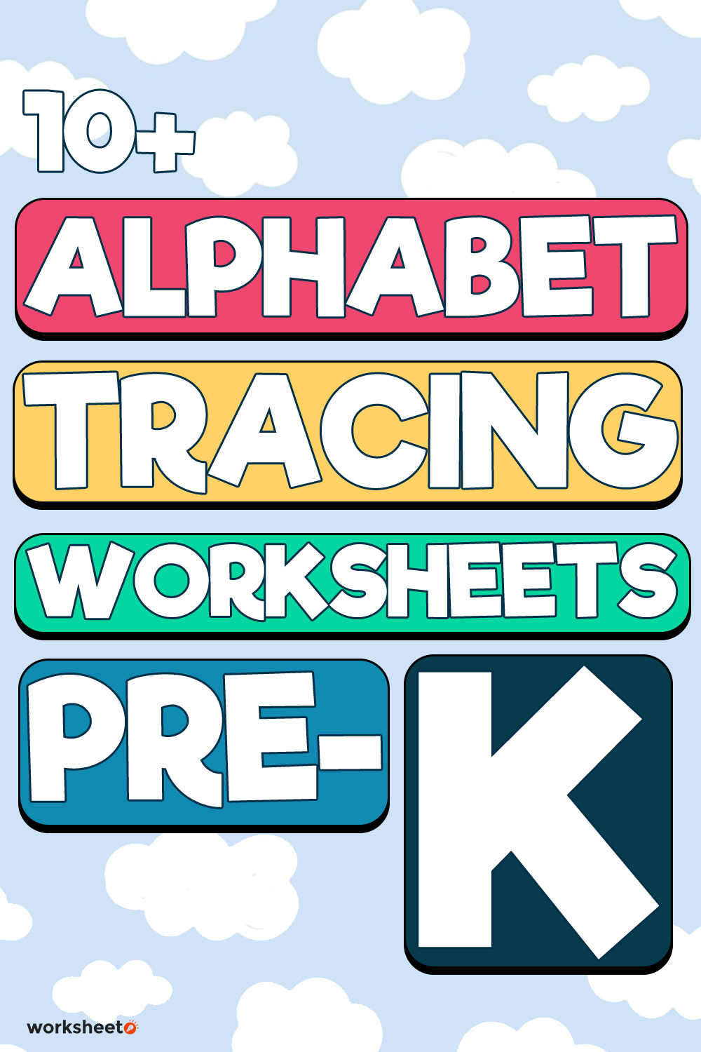 Alphabet Tracing Worksheets Pre -K