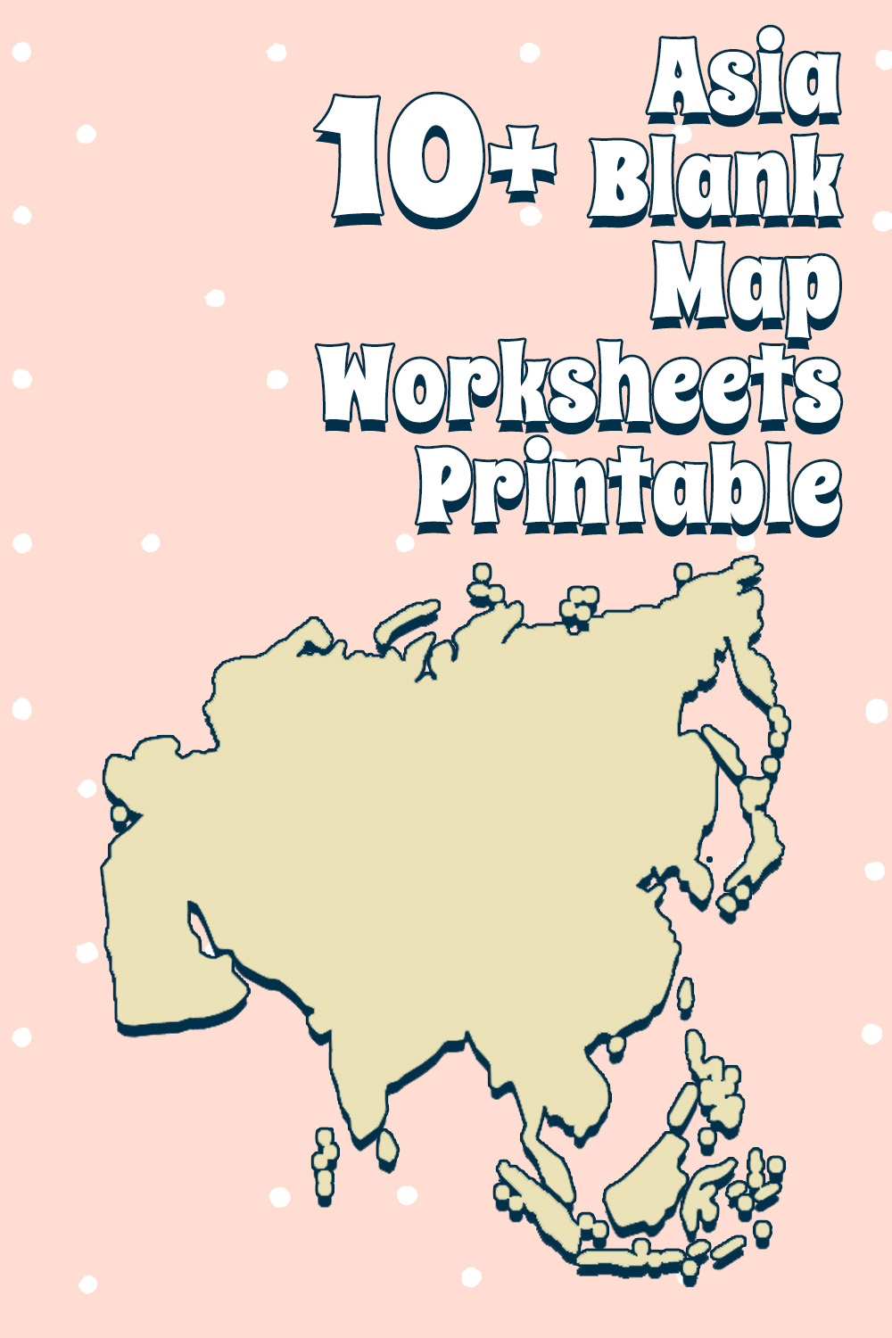 8 Images of Asia Blank Map Worksheets Printable