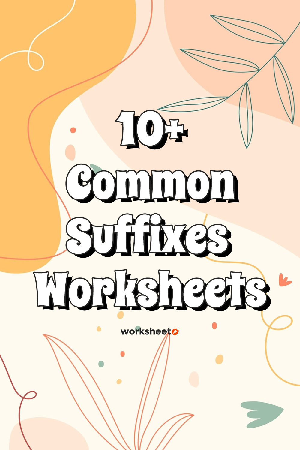Common Suffixes Worksheets