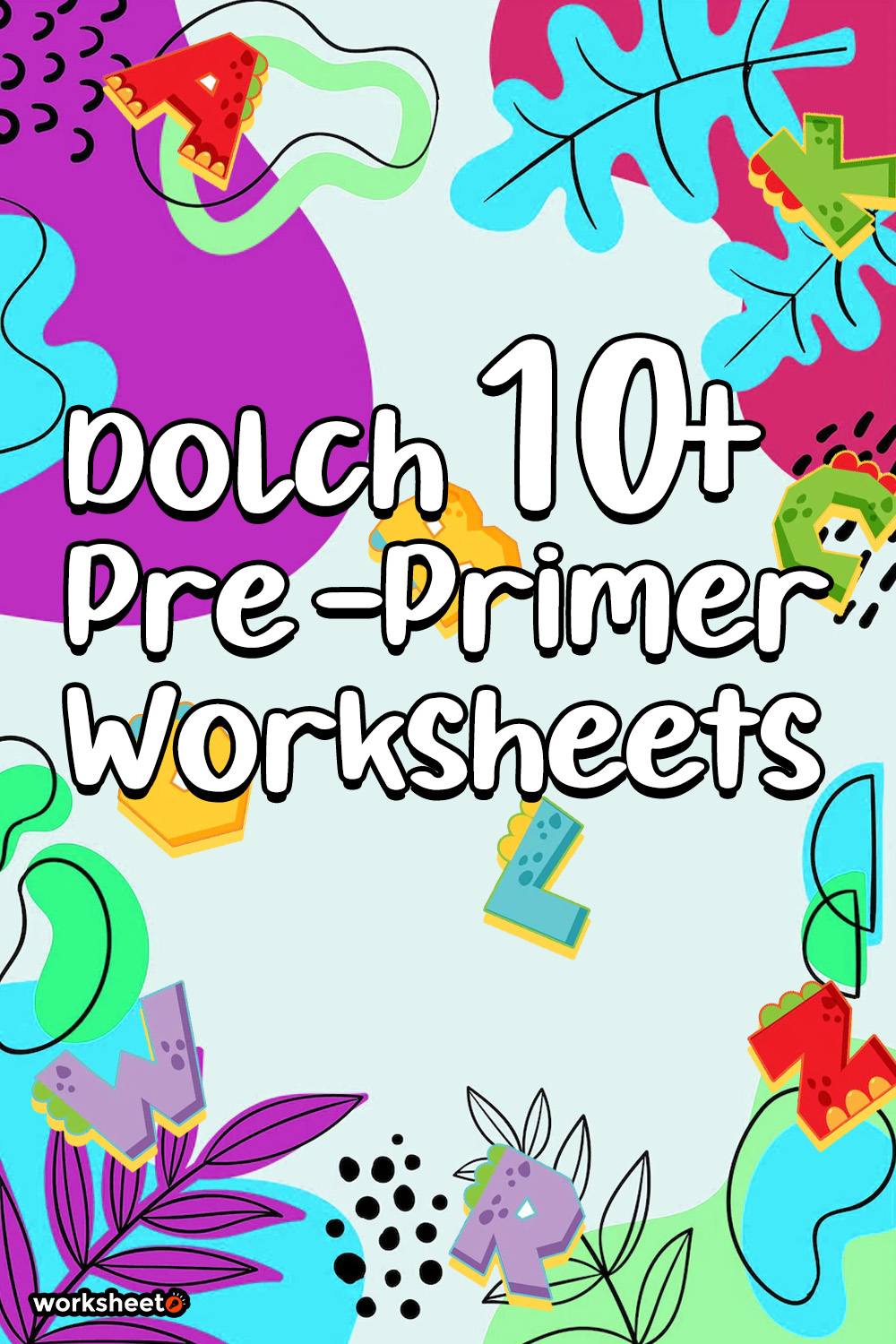 Dolch Pre -Primer Worksheets