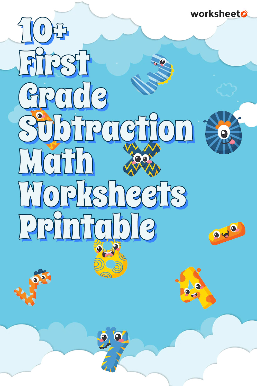12 Images of First Grade Subtraction Math Worksheets Printable