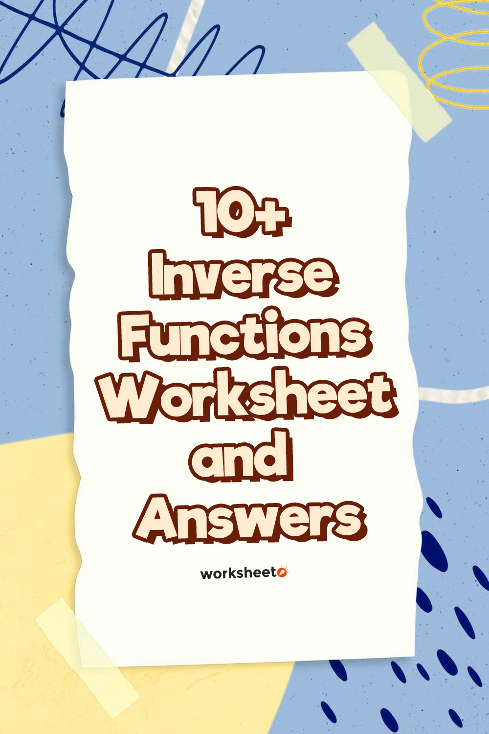 Inverse Functions Worksheet and Answers