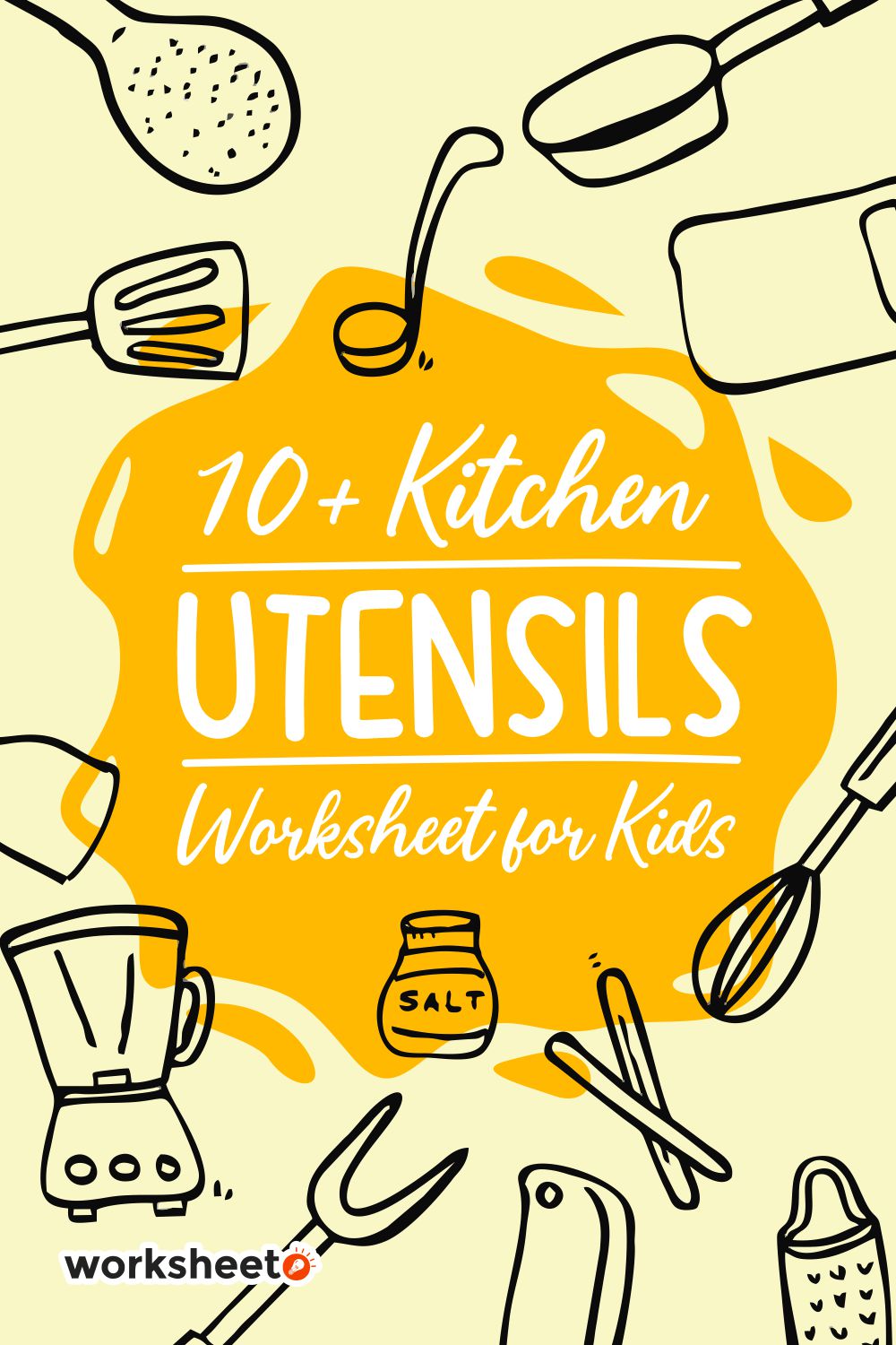 Kitchen Utensils Worksheet for Kids