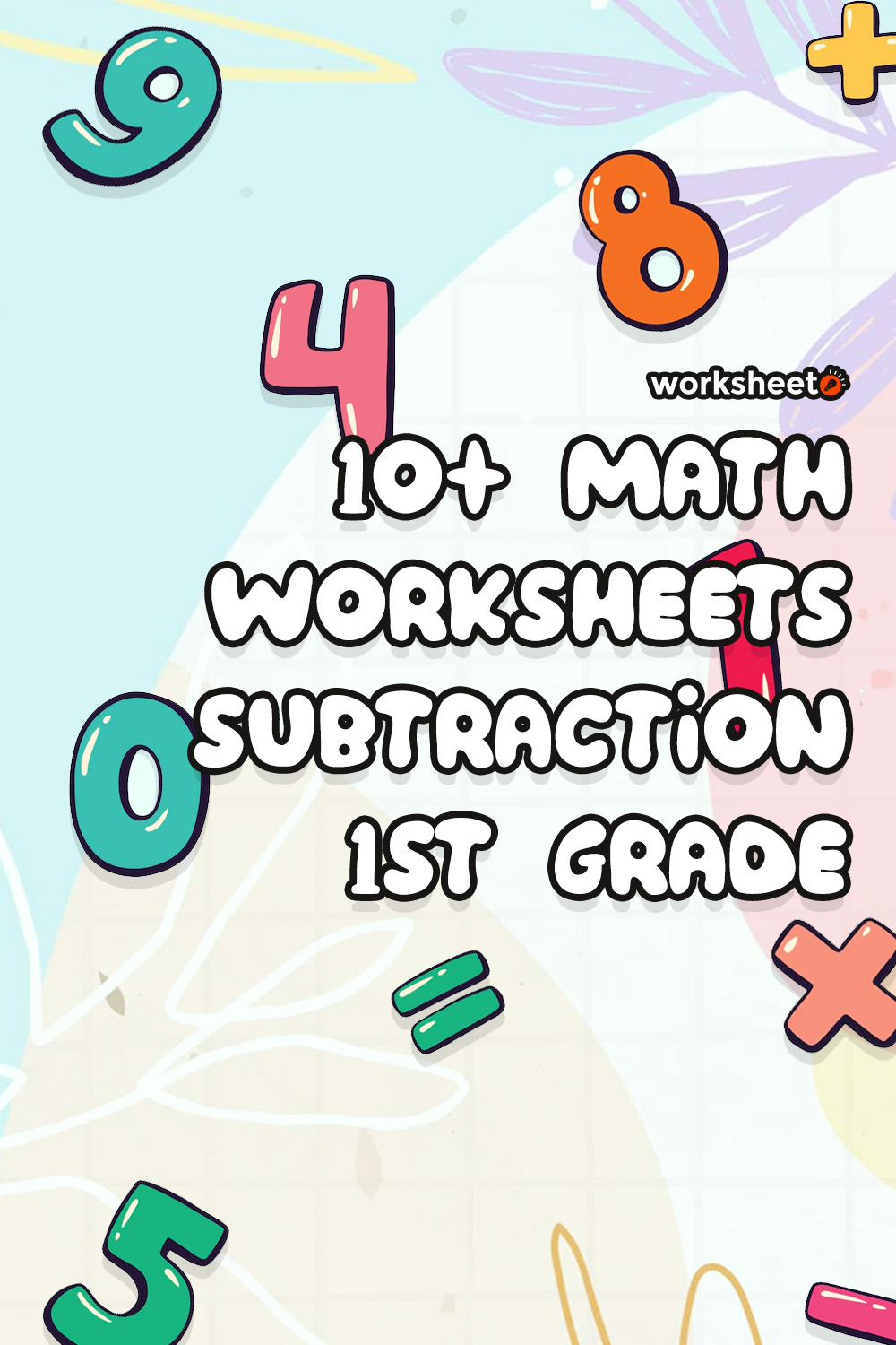 Math Worksheets Subtraction 1st Grade